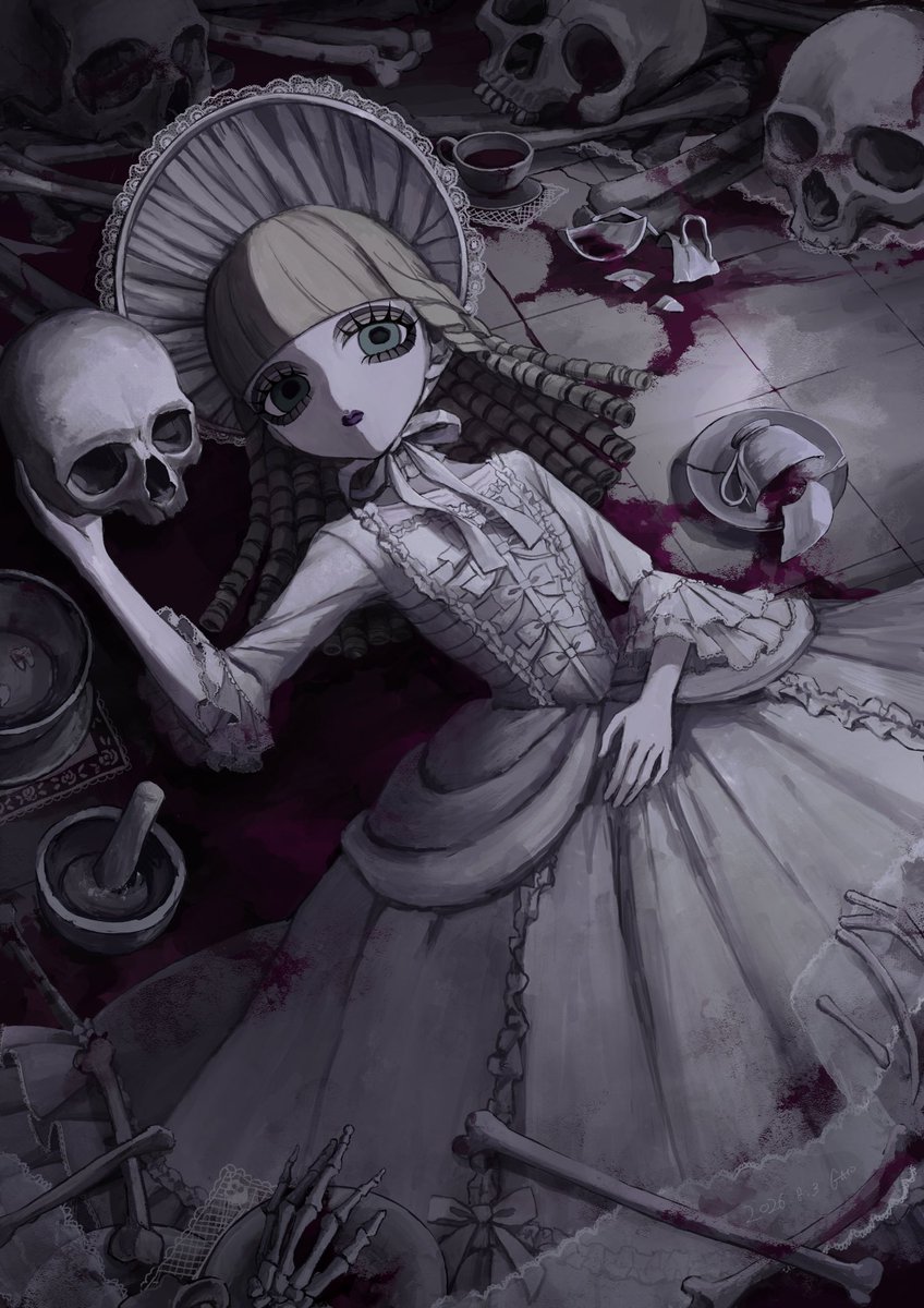 gatou___illust's tweet photo. #一次創作祭り夏の陣2026

𝐆𝐨𝐭𝐡𝐢𝐜な世界と骸骨が好きです💀💀🦴🦴🖤🖤 https://t.co/oh3hTSICvO