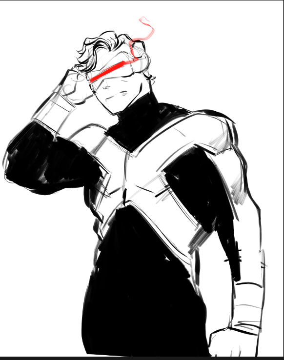 N0TRICE's tweet photo. x factor cyclops before bed gn https://t.co/XcllvnJpox