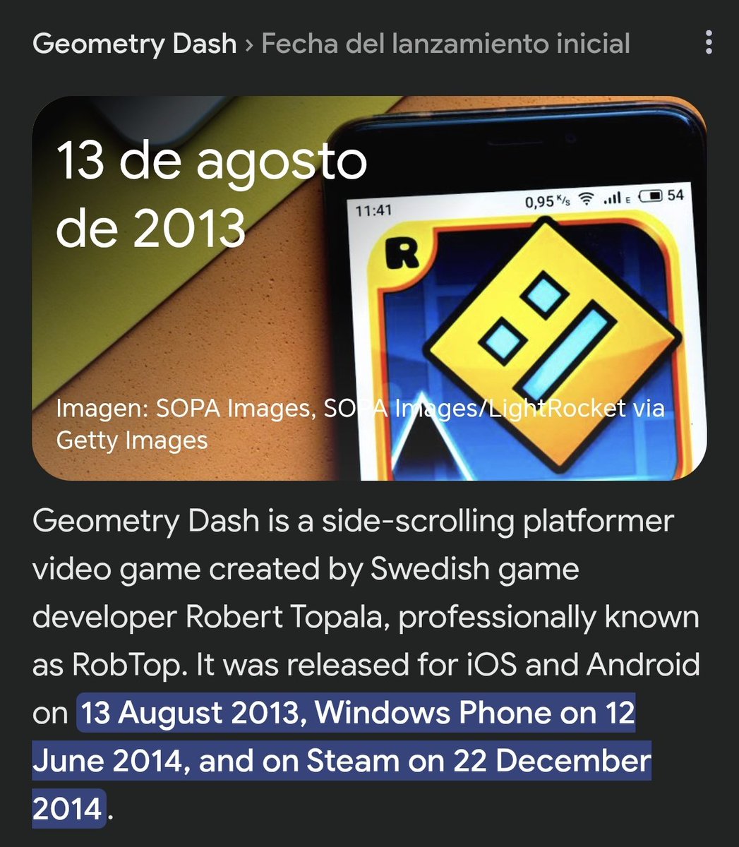 SirAbstractM's tweet photo. y oficialmente Geometry Dash cumple 13 años, todavía recuerdo los inicios de cuando descubrí el juego y de seguir jugando hasta ahora https://t.co/y0d0goDzo0