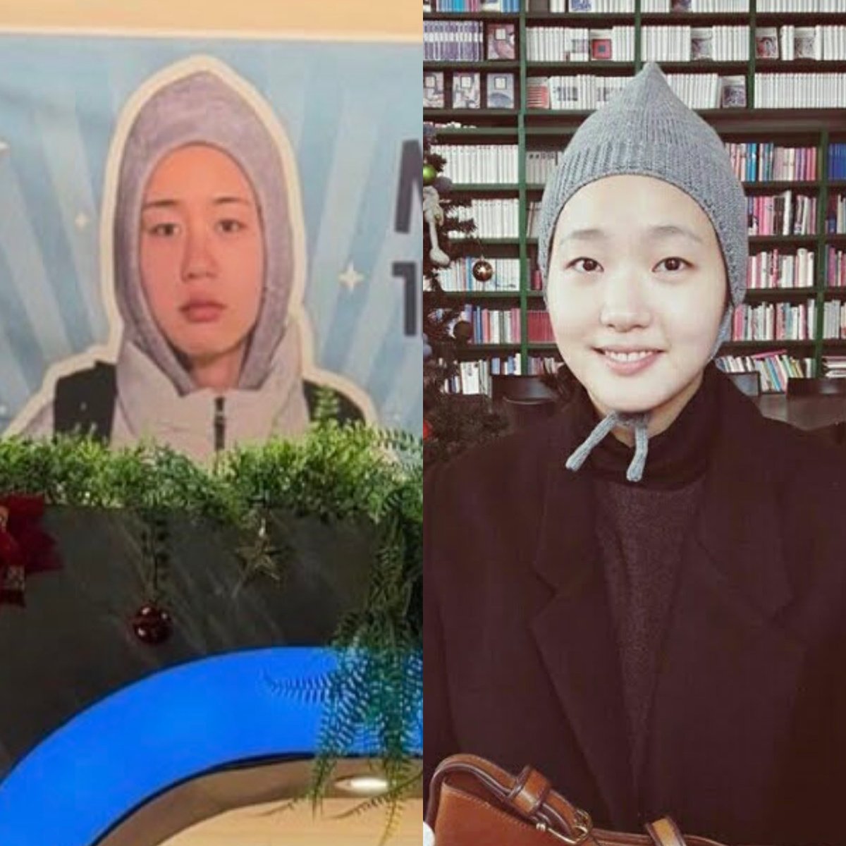 fiorellasipstea's tweet photo. Go Eun sent Eun Jin a coffee truck with such a cute photo of EJ on the banner, and I can't help but remember THAT one pic of ggone💀 https://t.co/POHfoZDwb3