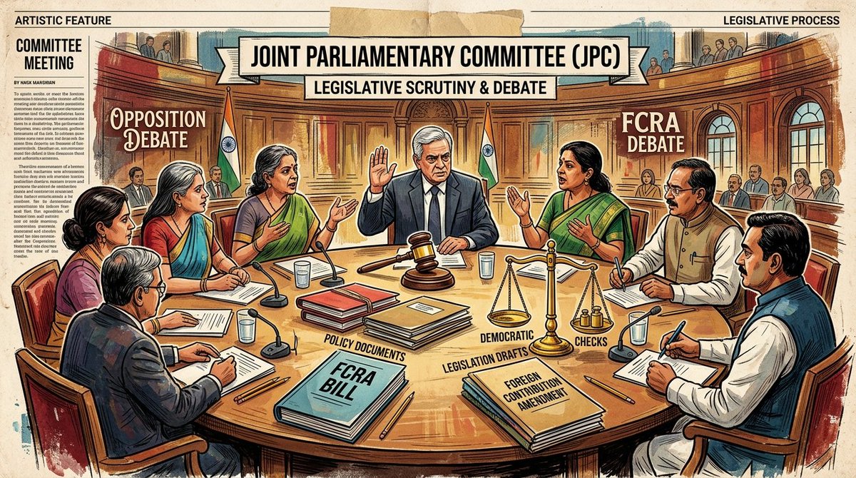 virandersirohi's tweet photo. What’s next for the FCRA Bill?

Following parliamentary debate, the Bill was referred to a Joint Parliamentary Committee (JPC) to balance national security safeguards with protecting legitimate non-profits.

Will the JPC recommend safeguards for genuine NGOs? Expect key developments in the upcoming parliamentary session!

What are your thoughts on foreign funding rules? Comment below! [5/5]

#FCRABill #NGO #Parliament #India #Policy #CivilSociety