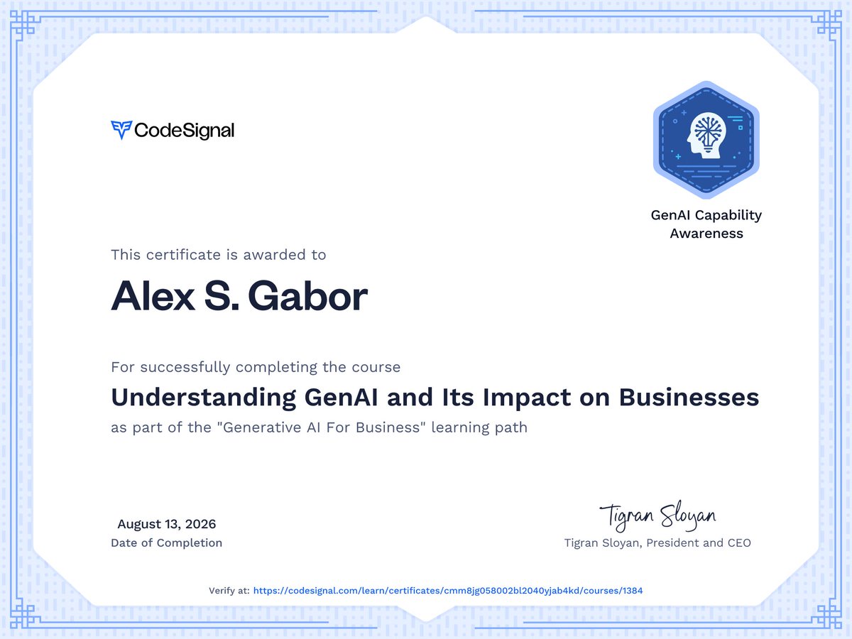 RealAlexSGabor's tweet photo. ⁦@CodeSignalCom⁩ + @grok = Freenomics https://t.co/8sYxQzh3CC