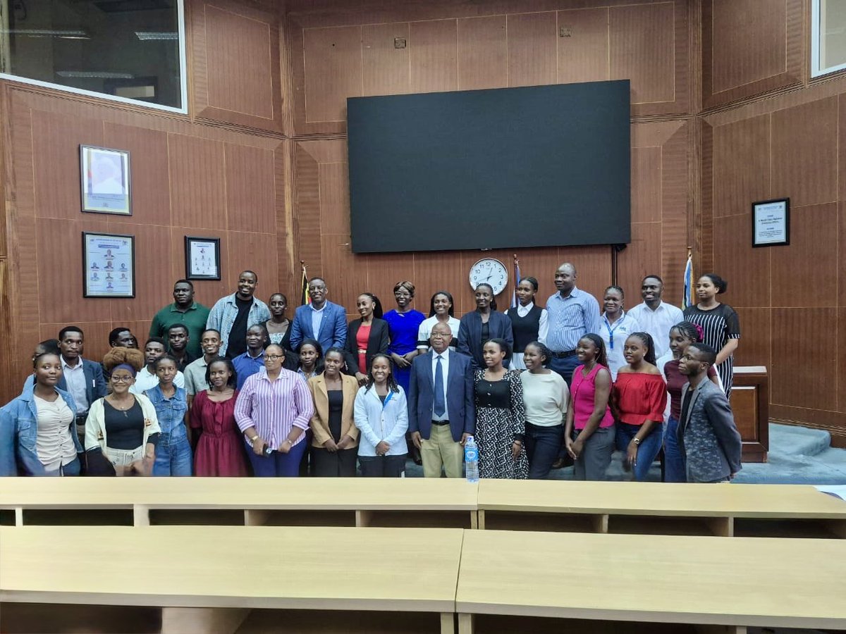 katwiireMolly's tweet photo. “Learn new skills because life is very competitive,” Dr. Chris .N. Mukiza, @UBOS_ED advised the interns,encouraging them to remain curious, adaptable & committed to continuous learning as they prepare for the changing demands of the world of work. #UBOS #EvidenceBasedStatistics https://t.co/Qa4Wa3CSiO