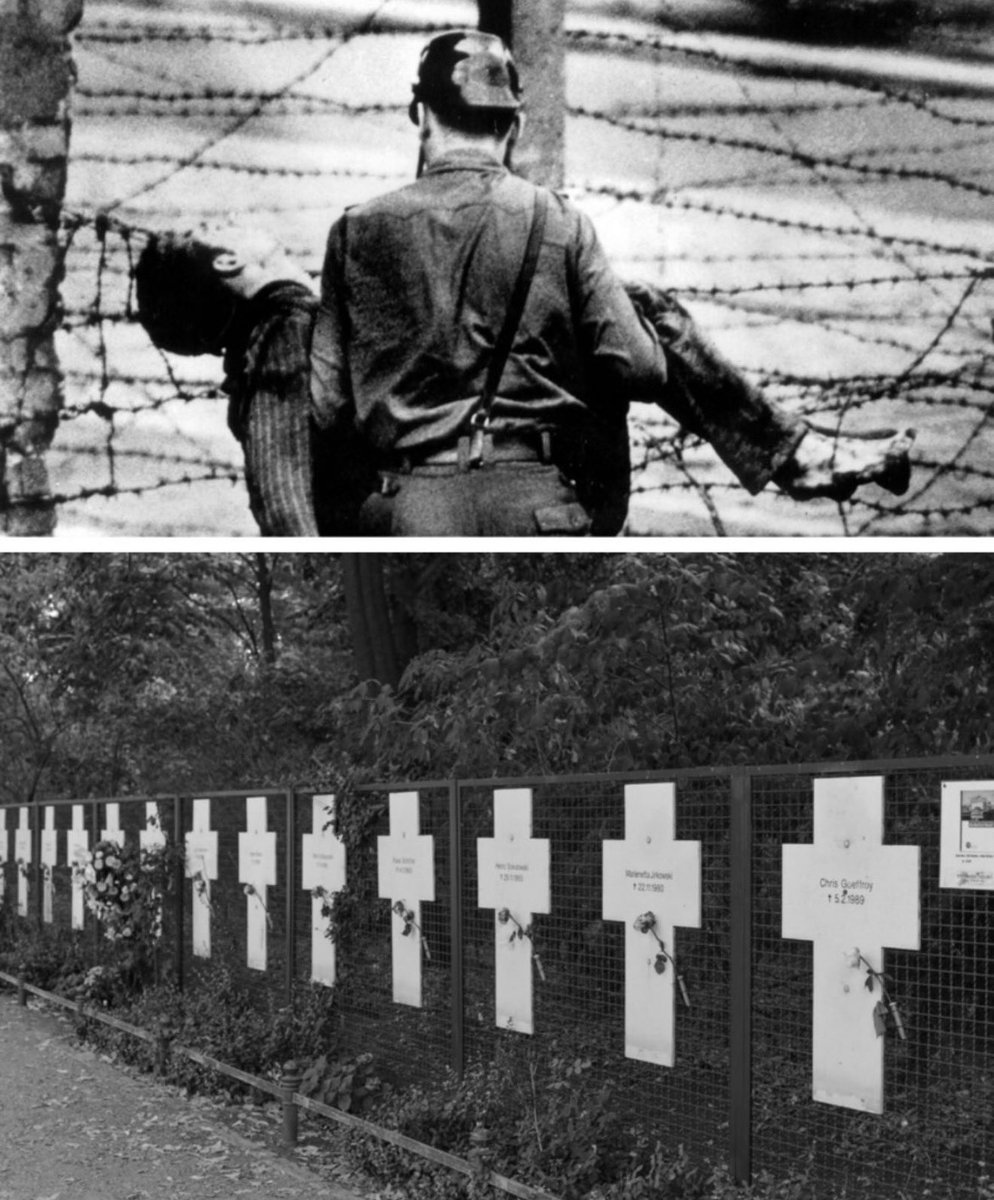 Georg_Pazderski's tweet photo. Heute vor 65 Jahren, am 13. August 1961, ließ das SED-Regime in einer Nacht und Nebel Aktion die Berliner Mauer bauen.

Mindestens 140 Menschen mussten ihren Drang nach Freiheit mit dem Leben bezahlen. Sie wurden erschossen, ertranken, stürzten zu Tode.

65 Jahre nach dem Mauerbau und 37 Jahre nach Ende der SED-Diktatur schickt sich die SED-Nachfolgepartei, DIE LINKE, an, wieder stärkste Kraft in Berlin zu werden.

Lernen die Deutschen niemals dazu?