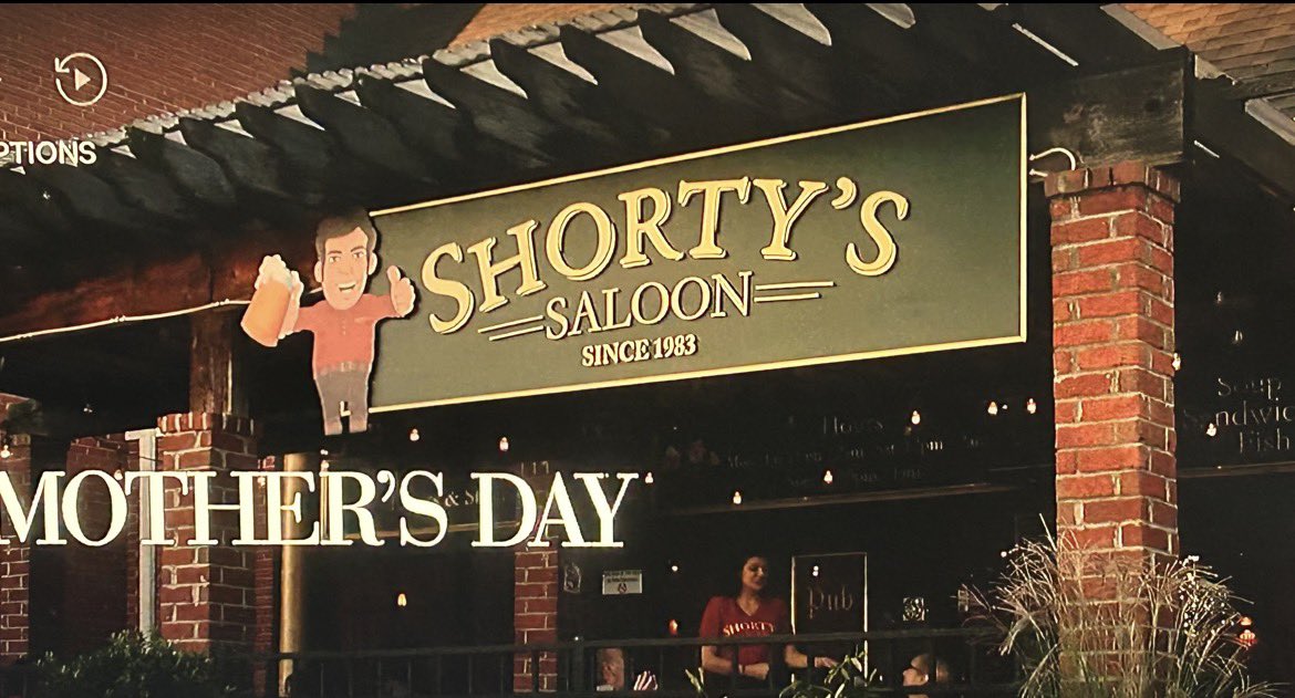 thejaxsun's tweet photo. Trying to watch something non-Earp related to shake my con blues and the movie I pick, Mother’s Day…with a ton of big stars, has a main character working where?
Shorty’s Saloon. There’s even a Shorty’s t-shirt. That’s what I get.
#EarpEveryDay #WynonnaEarp
#Earpers #E4L https://t.co/81D2Uk92UX