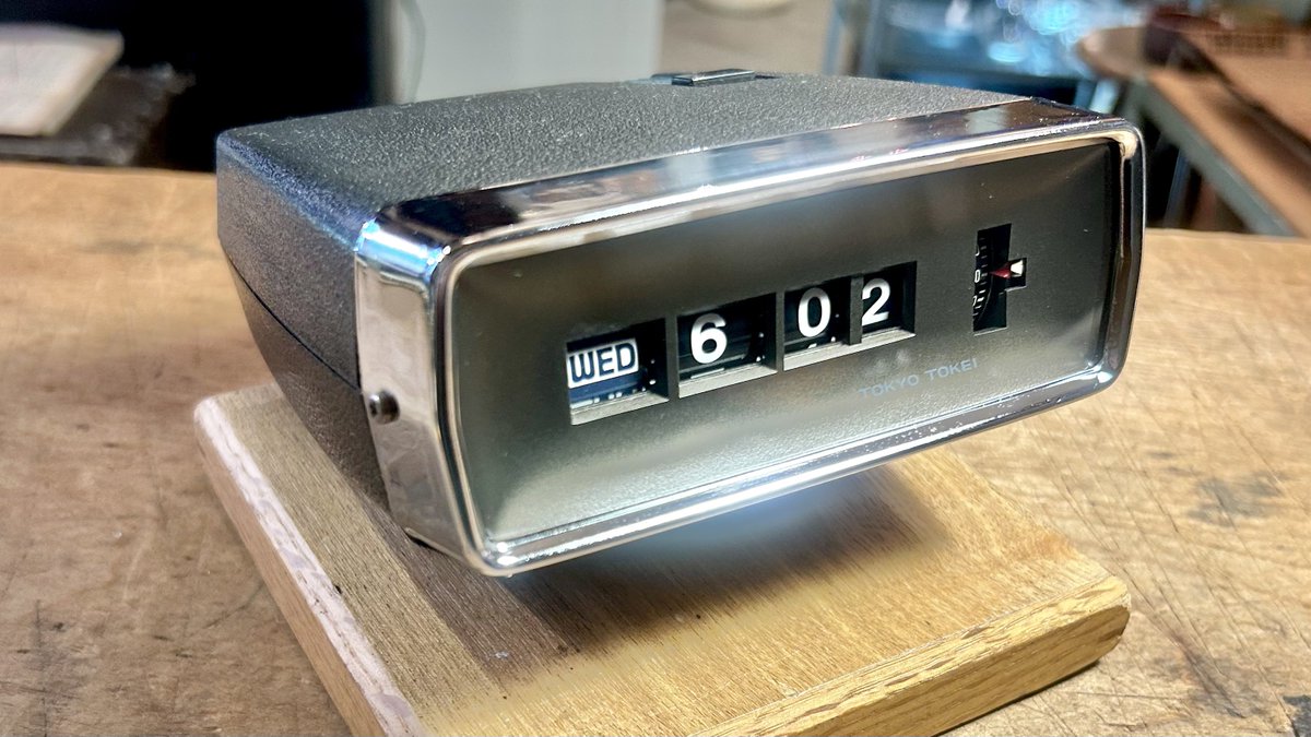 subtonez's tweet photo. 70's 東京時計/TOKYO TOKEI の電池式テンプ式ドラム式デジタル時計ブザー付きです。
https://t.co/FqoqEt8rgr https://t.co/RRAlsMsPKE