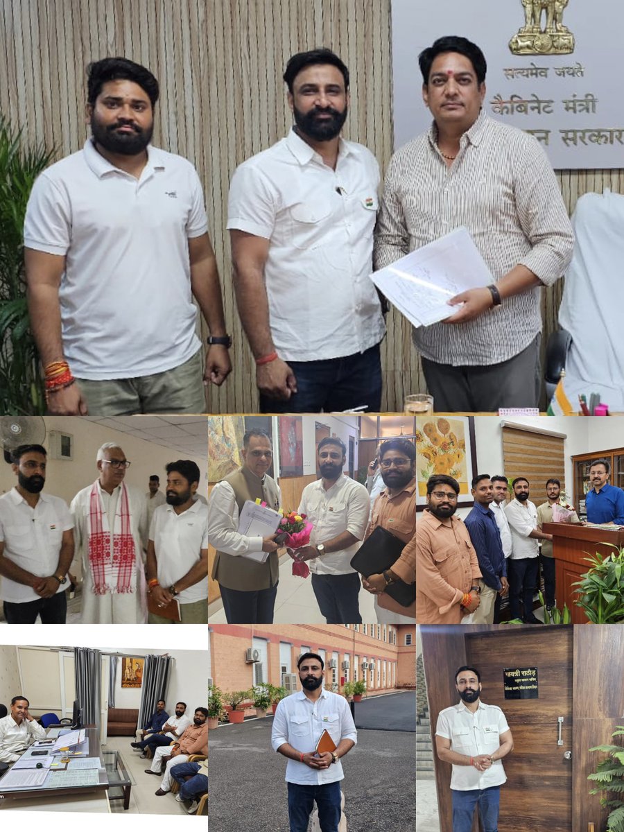 bharatbeniwal_'s tweet photo. पिछले तीन दिनों से युवाओं और हमारे प्रमुख मुद्दों को लेकर राजस्थान सरकार के कैबिनेट मंत्रियों और उच्चतम स्तर के अधिकारीयो के साथ लगातार संवाद, मुलाकात, और चर्चा की है,
इन मुद्दों से जुड़े विभिन्न विभागों के अधिकारियों से लगातार मुलाकात कर समस्याओं के समाधान एवं आवश्यक अधिसूचनाओं होने वाले संशोधनों को लेकर चर्चा की गई।
इस दौरान उपमुख्यमंत्री दिया कुमारी जी ,उपमुख्यमंत्री प्रेमचंद बेरवा जी, कैबिनेट मंत्री अविनाश गहलोत जी, राज्य मंत्री जवाहर सिंह बेडम जी, मुख्य सचिव श्री निवास जी, वित्त विभाग के प्रमुख शासन सचिव श्री गैलरिया जी, चिकित्सा विभाग की प्रमुख शासन सचिव श्रीमती गायत्री राठौर जी, कार्मिक विभाग की सचिव श्रीमती अर्चना सिंह जी एवं कार्मिक विभाग के उप सचिव श्री हरफूल पंकज जी से मुलाकात की।
हमारे प्रमुख बिंदु —
 चिकित्सा विभाग की समस्त भर्तियां लिखित परीक्षा के माध्यम से करवाने के लिए नियम 1965 (बी) के होने वाले संशोधित नोटिफिकेशन को जारी किया जाए।
संविदा भर्ती नियम 2022 के अंतर्गत नियुक्त संविदाकर्मियों के नियमितीकरण हेतु सेवा नियम 2025-26 की अधिसूचना जारी की जाए तथा कार्य अनुभव की योग्यता में 2 वर्ष की शिथिलता देने संबंधी गजट नोटिफिकेशन जारी किया जाए।
 पैरामेडिकल संवर्ग के लंबित कैडर निर्माण से जुड़े विभिन्न कैडर का निर्माण कर नोटिफिकेशन जारी किया जाए।
स्थायी कर्मचारियों के लिए प्रोबेशन पीरियड 1 वर्ष किया जाए।
केंद्र की तर्ज पर राजस्थान की भर्तियों में भी फास्ट ट्रैक न्यायालय का गठन किया जाए।
एक वर्ष वेटिंग का नियम प्रक्रियाधीन भर्तियों में भी लागू किया जाए।
इन सभी मुद्दों पर लगातार लंबे समय से हमारा प्रयास जारी हैं युवाओं के हक और उनके भविष्य से जुड़े इन विषयों के समाधान के लिए सरकार के स्तर पर सकारात्मक संवाद और हमारे प्रयास जारी हैं उम्मीद है जल्द से जल्द इन सभी मुद्दों में सफलता मिलेगी l 
#bharatbeniwal