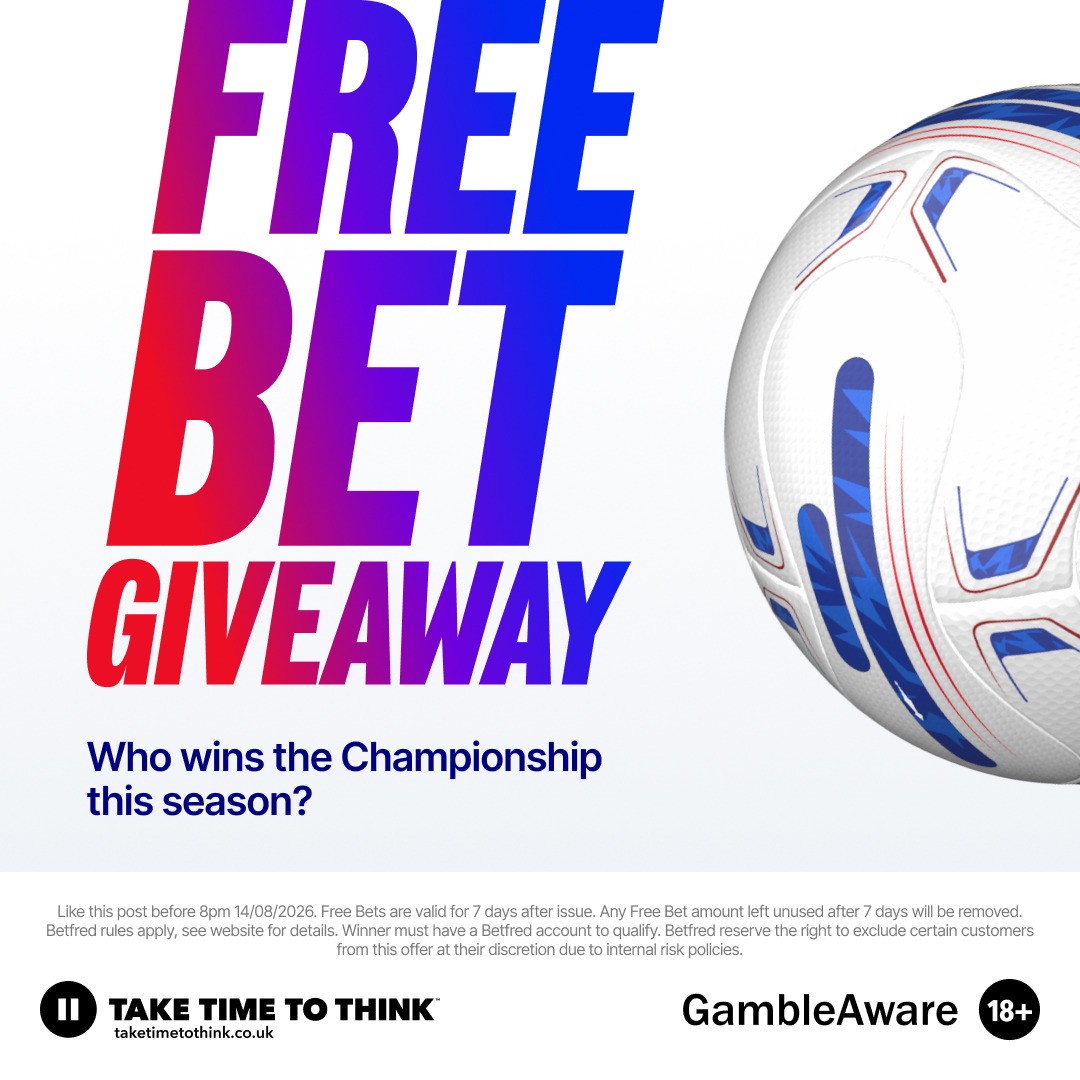 Betfred's tweet photo. 🤔 | Fancy winning £100 in Free Bets? Just let us know who you reckon is going to win the Championship.