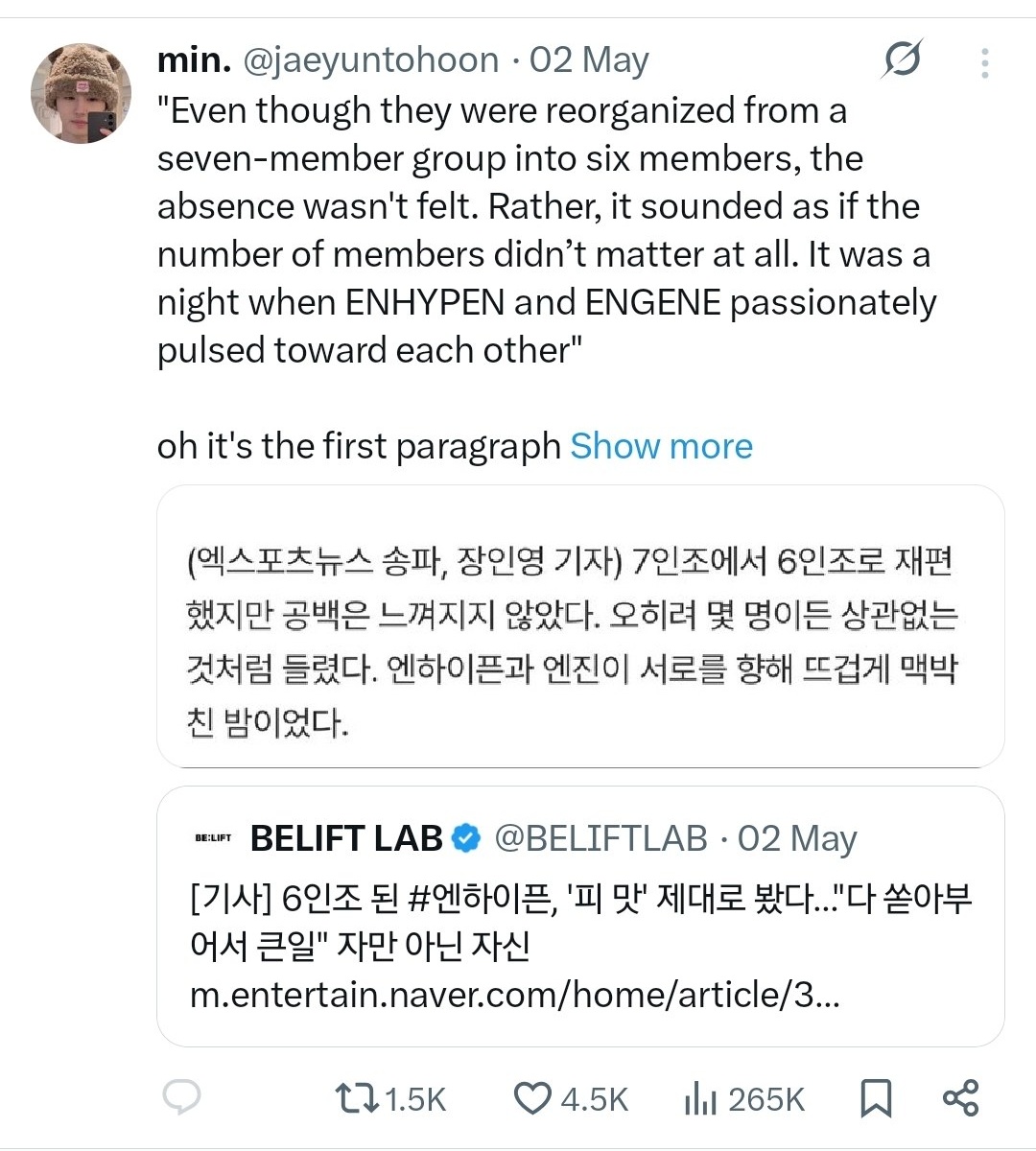 XxYunah0's tweet photo. I mean yall had no problem when they posted this article https://t.co/CC7WXyYU2F