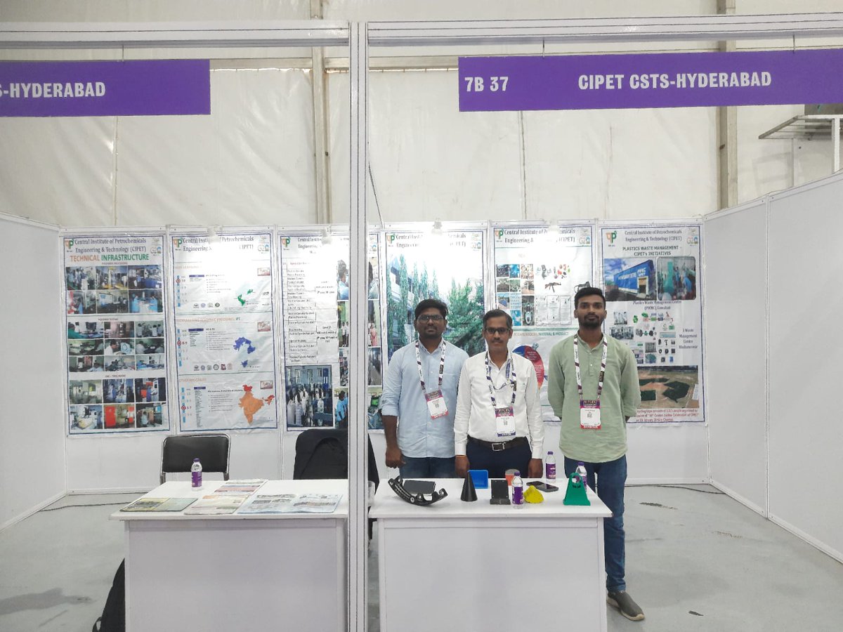 cipet_csts's tweet photo. HiPLEX 2026 Expo was held at HITEX, Hyderabad from 07th August 2026 to 10th August 2026.
CIPET: CSTS - Hyderabad has installed a stall at the Expo to showcase its activities. Glimpses of the same are herewith. https://t.co/EItHg2BztJ