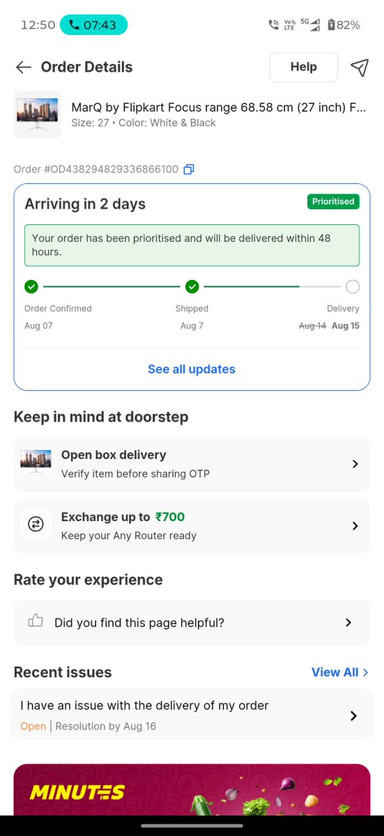 mahendersh82156's tweet photo. Shame on you @Flipkart (MarQ Monitor).
Ordered on Aug 7, and you keep shifting delivery dates—12th Aug, 13th Aug, and now 15th Aug! Slapping a 'Prioritised' tag on the app means nothing when your service is a total failure. Stop making fake promises and deliver my product TODAY! https://t.co/0EYohSG6Vz