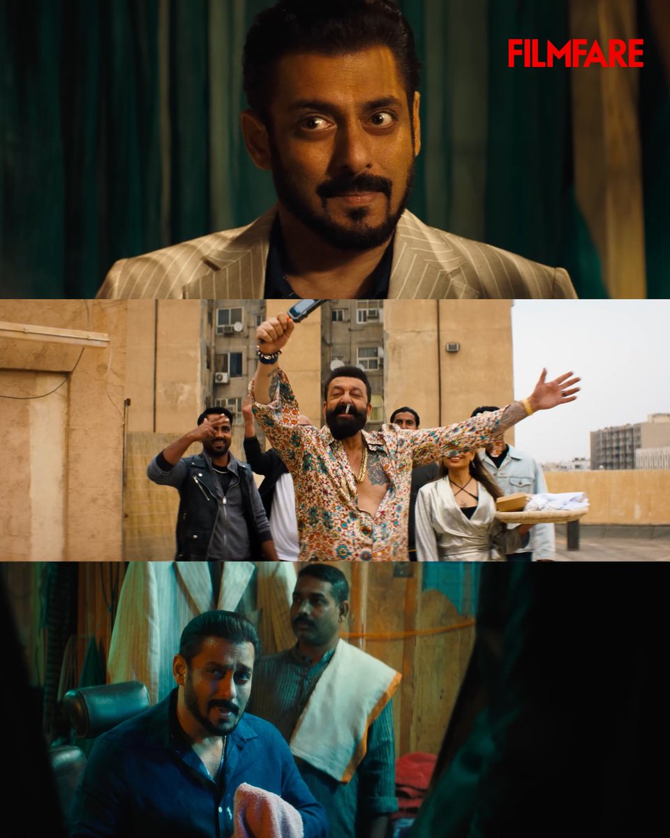 filmfare's tweet photo. #SalmanKhan and #SanjayDutt bring action, swag and intensity to the screen in an action-packed trailer of #7Dogs. 🔥

#Celebs https://t.co/0VkHMVGpww