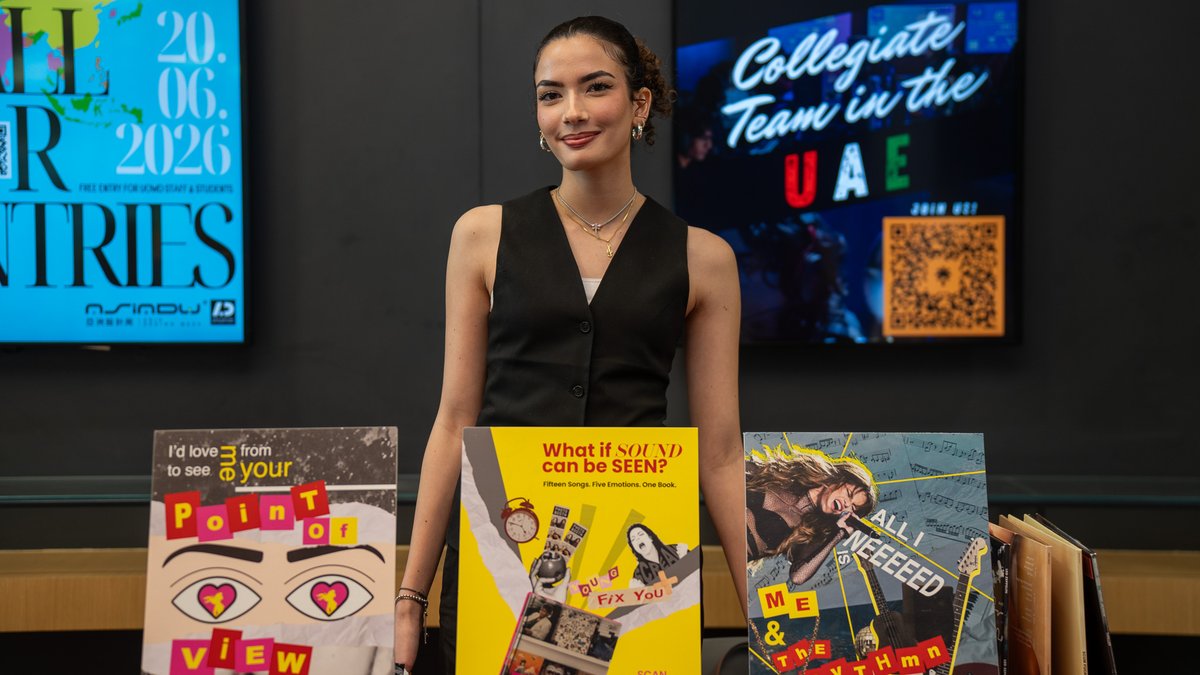 UOWD's tweet photo. Congratulations to all our students on a creative and inspiring showcase of their capstone projects!

#UOWD #UOWDMedia https://t.co/AF3odvnIAg