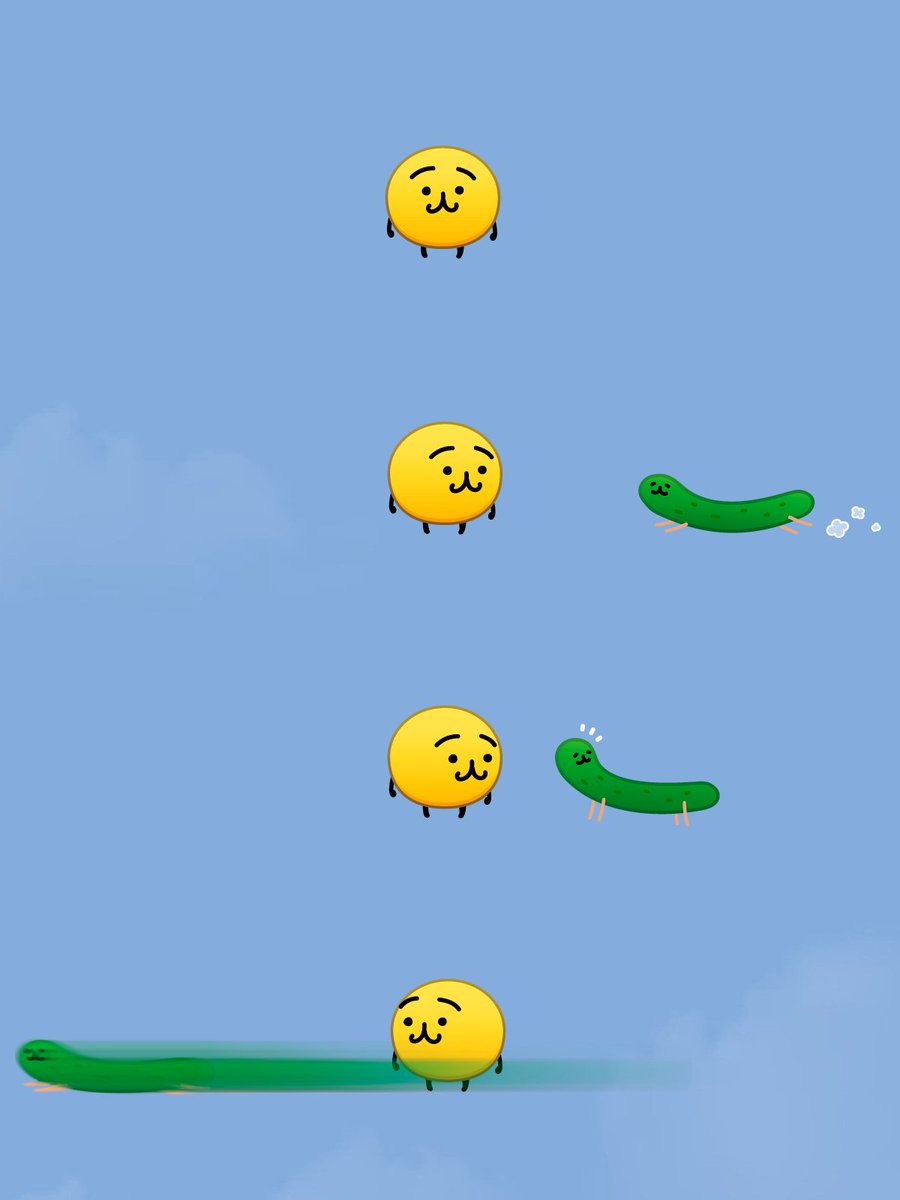 emoji_no_ko's tweet photo. ❔🥒🐶 https://t.co/WhPQBmMyRm