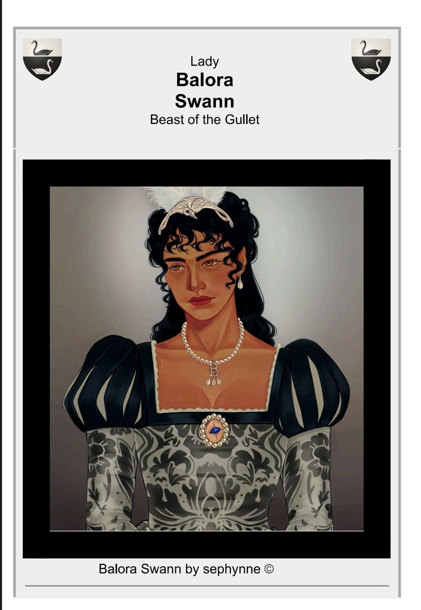 HaitaniWestwood's tweet photo. Lady Balora Swann 🦢⋆✴︎˚｡⋆♟️

asoiaf oc week, day 1  Greetings

#ASOIAFOC2026 https://t.co/k42pkDvmT7