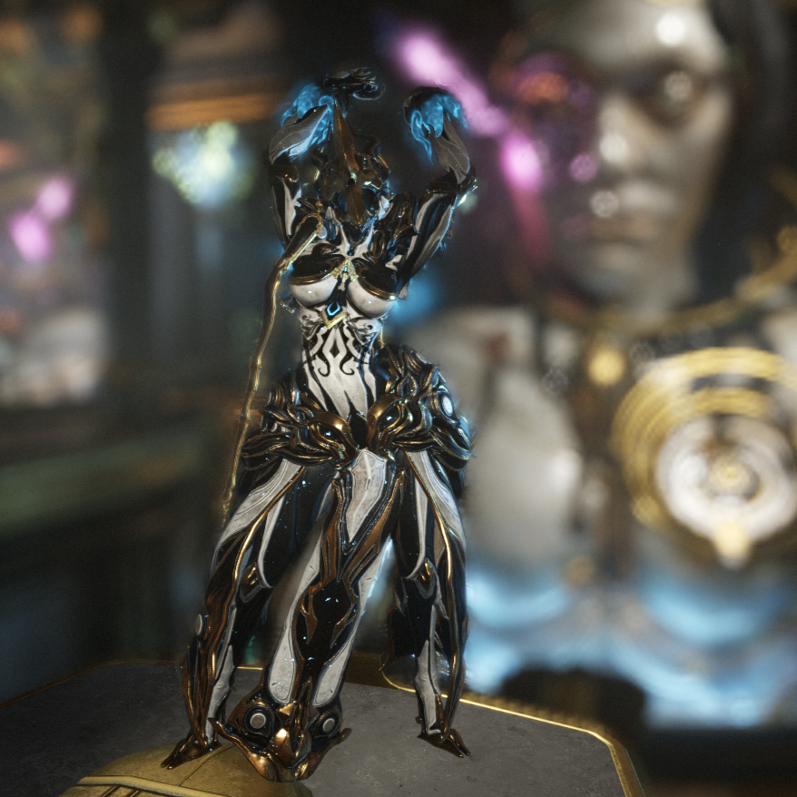 capybarasarah's tweet photo. Recently obsessed with this Dagath skin and the new signa looks soooo good with it!!

#warframe #warframerunway #dagathwarframe https://t.co/45Jz6VWk2f