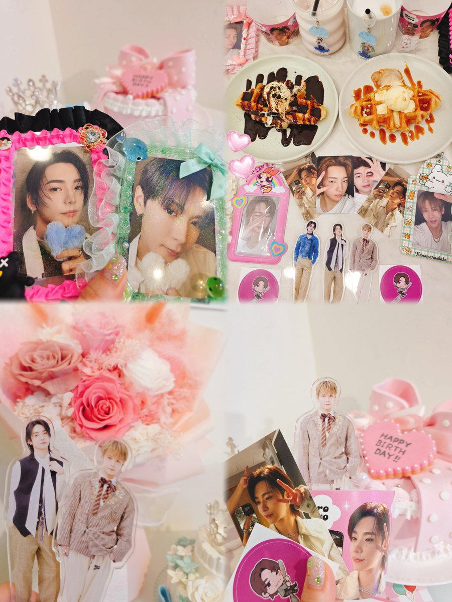 HANAMARU_RUKAPI's tweet photo. chucafeで颯太くんのお祝いしたよ🎂
ゆきこちゃんとめっちゃBeReal.撮った😆
ステッカーとトレカとカプホいただけました🩷🖤
颯太くんのイラストかわいい🍴🐈⬛💕
#aoen #アオエン #颯太 #SOTA
#meromeroSOTA
#chucafe https://t.co/5xB7jBQfcA