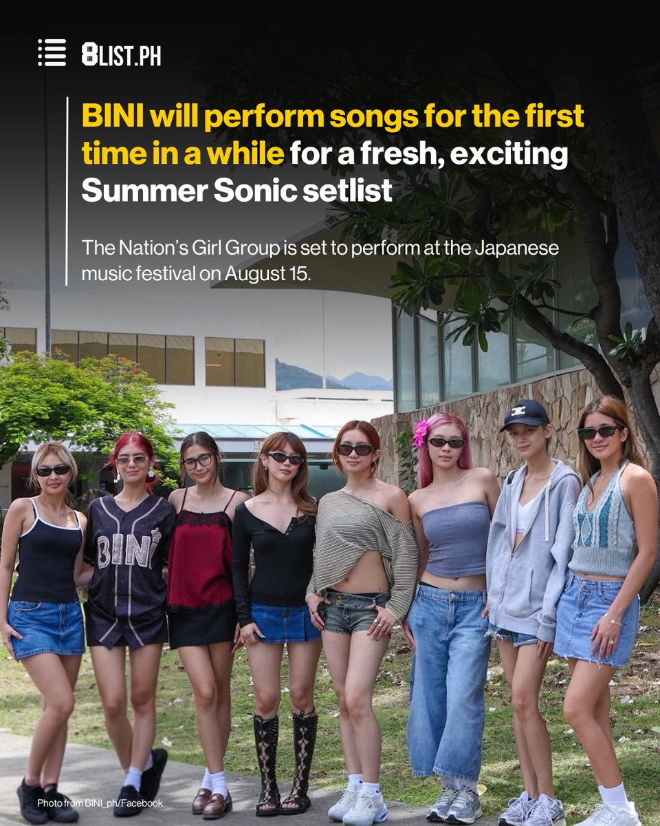 8ListPH's tweet photo. (1/8) BLOOMS, ANO'NG NASA SONG WISHLIST NIYO?

BINI (@BINI_ph) is set to perform a new, exciting setlist for Summer Sonic Music Festival (@summer_sonic). https://t.co/ObYtvxTr0f