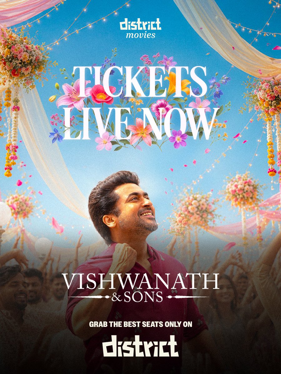 Movies4u_Officl's tweet photo. 10 DISTRICT COUPONS GIVEAWAY! 🔥

Book tickets ANYWHERE IN INDIA through the @District_SS App!

How to Enter 👇
❤️ Follow Us
🔁 Like &amp; Retweet
💬 Comment below

#VishwanathAndSons | #Suriya https://t.co/3gnHKOaNot