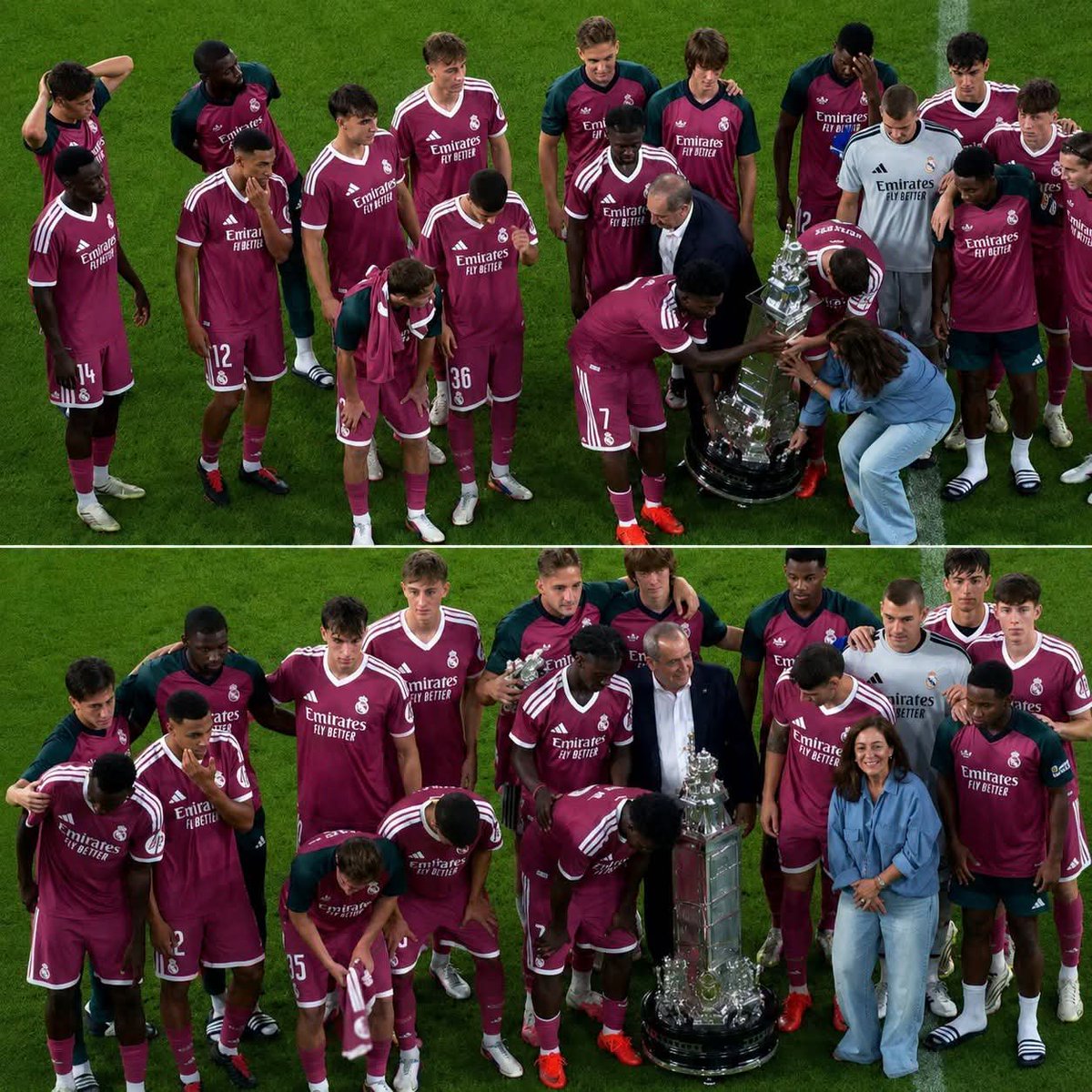 DorSport100's tweet photo. 🚨🚨 𝗛𝗜𝗦𝗧𝗢𝗥𝗜𝗖! 🤍🏆

After 13 years of waiting, Real Madrid have won the Teresa Herrera Trophy again, beating Deportivo 1-0! 🩷😍

⚽ 𝗚𝗼𝗮𝗹: Brahim Díaz

The wait is finally over! Real Madrid lift this iconic trophy again after 13 years. 🤍🏆

HALA MADRID! 🤍🔥 https://t.co/mXpeIduECF