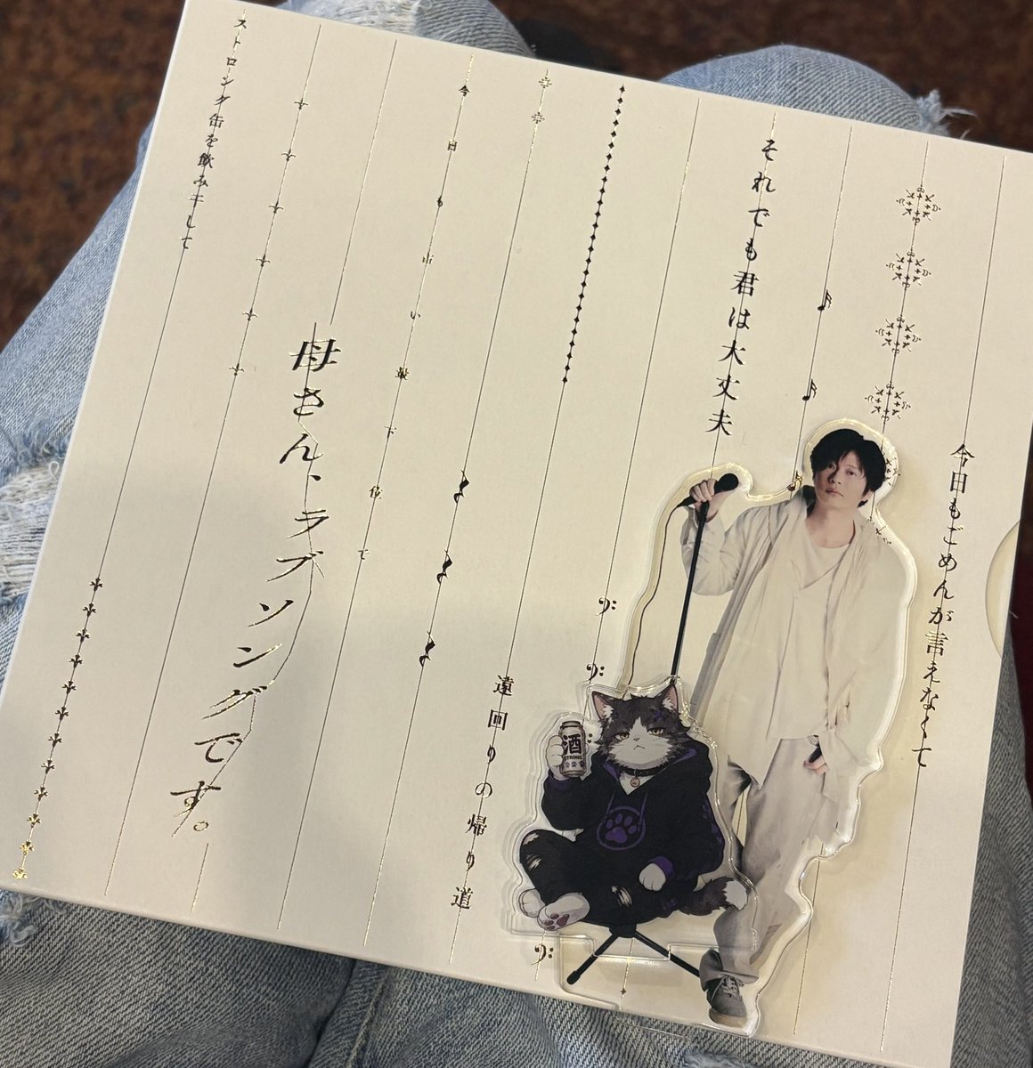 keiwassan's tweet photo. 昨日は目の前でパンフレット売り切れ、今日やっとゲットできた！！！
今日の猫1つ目は私でも分かったぞ！笑
東京だけって決めてたけど、あの猫にもまた会いたくて追加で行くか迷い始めた〜笑
#母さんラブソングです #田中圭 #矢崎広 https://t.co/FTSdnx9eOE