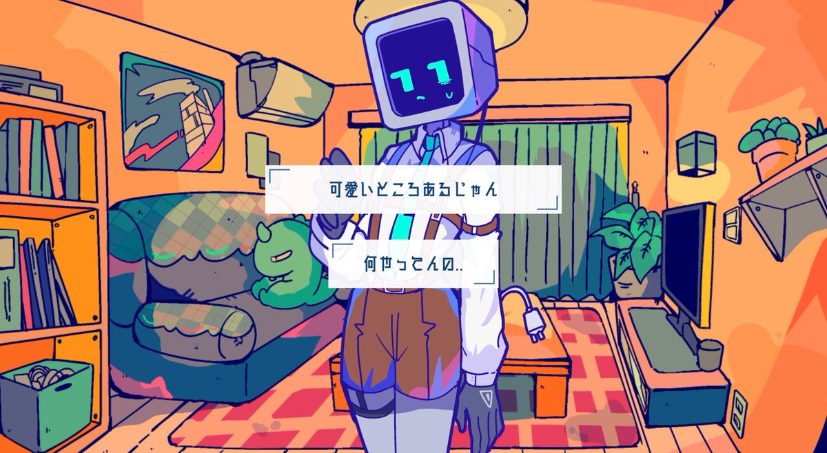 mkw2tyl's tweet photo. 【Living_Core】
人外創作ノベルゲームを公開しています🤖🔴
拾ったロボットを家事用ロボとして家に置き、暮らすことになった主人公。少しおかしな彼に隠された秘密とは..? 
主人公が取る態度によってお話の結末が変わります。ロボットの表情の変化も、楽しんでね。
END:全4種
https://t.co/zDs6xSVuRR https://t.co/kSvGH32wcP