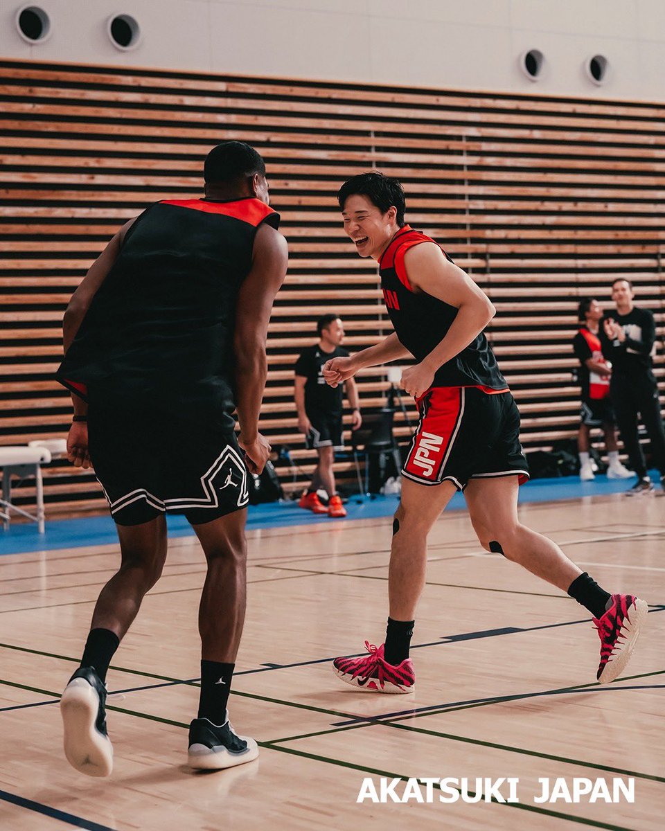 JAPAN_JBA's tweet photo. 🇯🇵男子日本代表🇯🇵
本日の練習から八村塁が合流！

#AkatsukiJapan https://t.co/vaWmYCtuy8