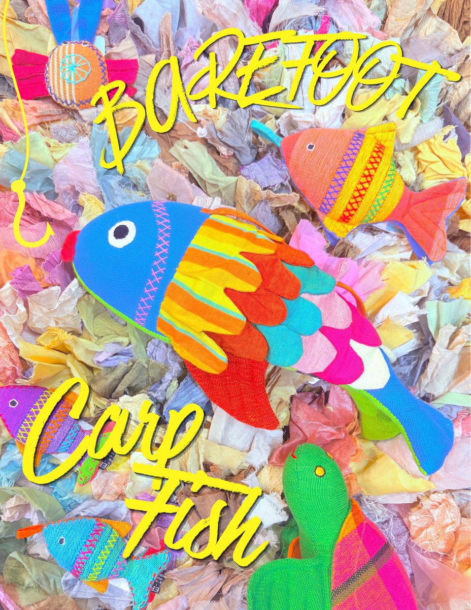 colourz_jp's tweet photo. 💧BAREFOOT/商品紹介🪣🎣

カープフィッシュ(鯉)ぬいぐるみ🐟💦 https://t.co/N4bSUAdhxV