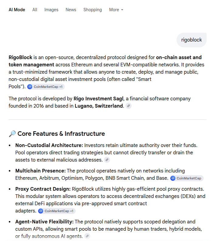 RigoBlock's tweet photo. AIs are getting Rigoblock right https://t.co/WR6sbIvHdF