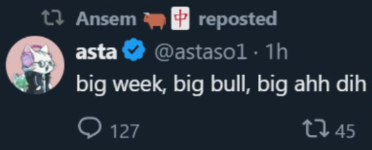 YUN9_7's tweet photo. $ANSEM will soon take Dog In Hood $DIH to the moon

1⃣Dog In Hood was created on July 1, 2026 

2⃣Asta, a Robinhood user, tweeted about $dih and was retweeted by Ansem 6/7/2026

3⃣Later that same day, Ansem posted 3 tweets hinting at this dog.

https://t.co/tWVYvJ8lHa
https://t.co/tvVKpeDfri
https://t.co/QtZh2bw3g3
https://t.co/32WenOIeol