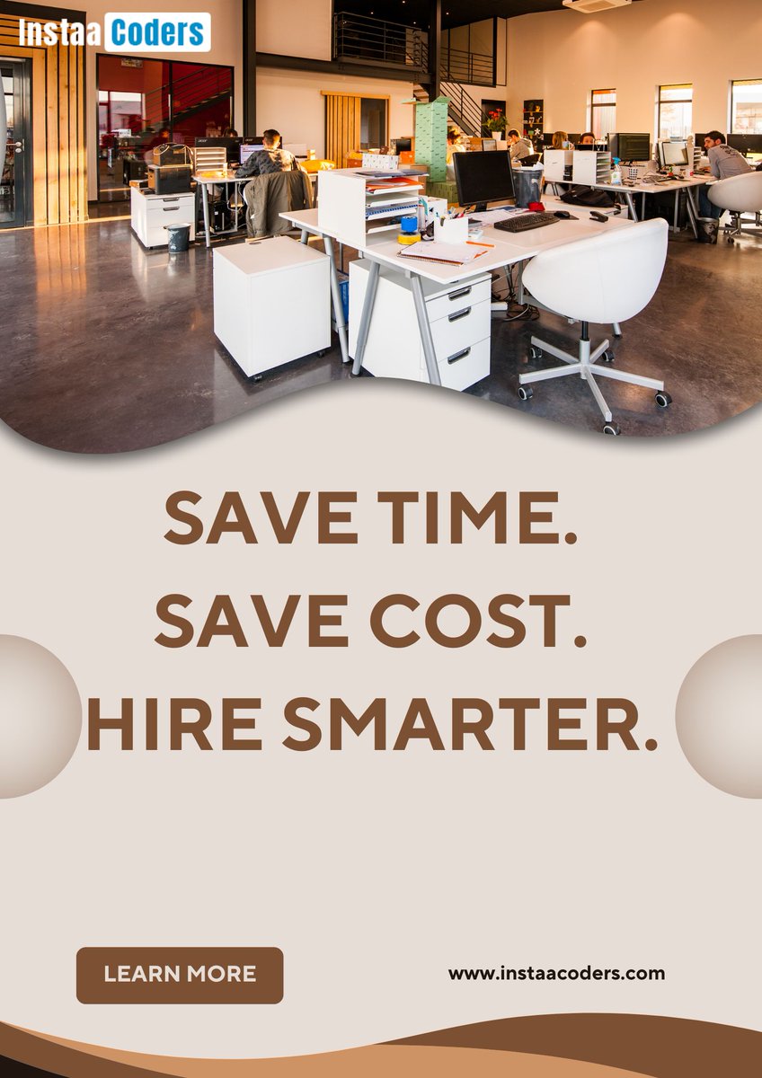 InstaaCoders's tweet photo. Reduce recruitment overhead with our efficient, cost-effective talent hiring solutions.

🔗 https://t.co/98v9XMrLzn

#SmartHiring #TechResourceHiring #USAStartups #CostEffectiveHiring #ITConsultingUSA #ScalableTeams https://t.co/N2BzgJpVwf