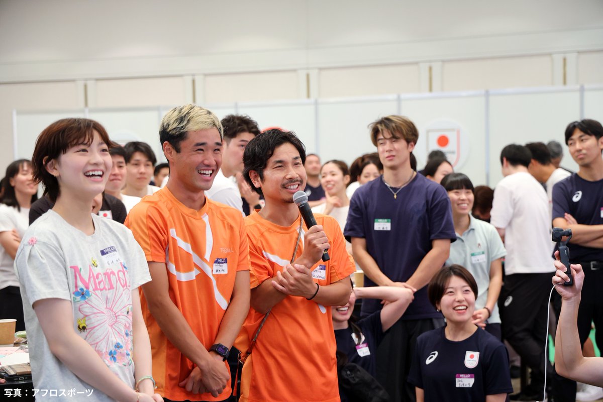 TeamJapan's tweet photo. ／
愛知・名古屋アジア大会TEAM JAPAN Building Up💪
＼

大会開幕に向けて、競技を超えて #TEAMJAPAN が団結するためのイベント🇯🇵
2日間に渡って30競技の選手が参加しました🙌

チーム対抗の体験ゲームでは優勝を狙い大盛り上がり！
・ダブルダッチカウント
・クレーンゲーム
・フォトブース
・グラウンドゴルフ
・モルック
・だるま落とし

絆を深めたTEAM JAPANが一丸となって、1ヶ月後に迫った愛知・名古屋アジア大会に臨みます🔥

@AsianGames_2026
#愛知名古屋2026
#ともに一歩踏み出す勇気を