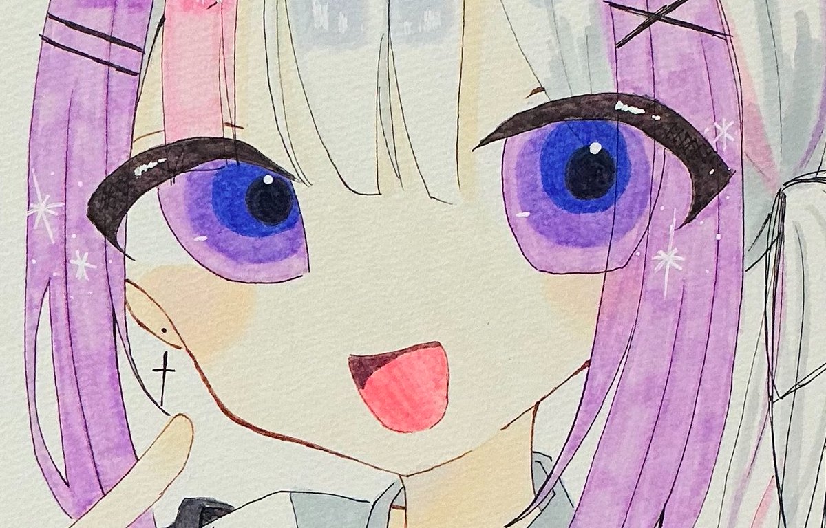 yu_kaa012's tweet photo. #このタグを見た人は自分の絵柄の目の部分を見せる
デジタルとアナログじゃ描き方が変わるのが私の癖… https://t.co/2OF4zBvpgA