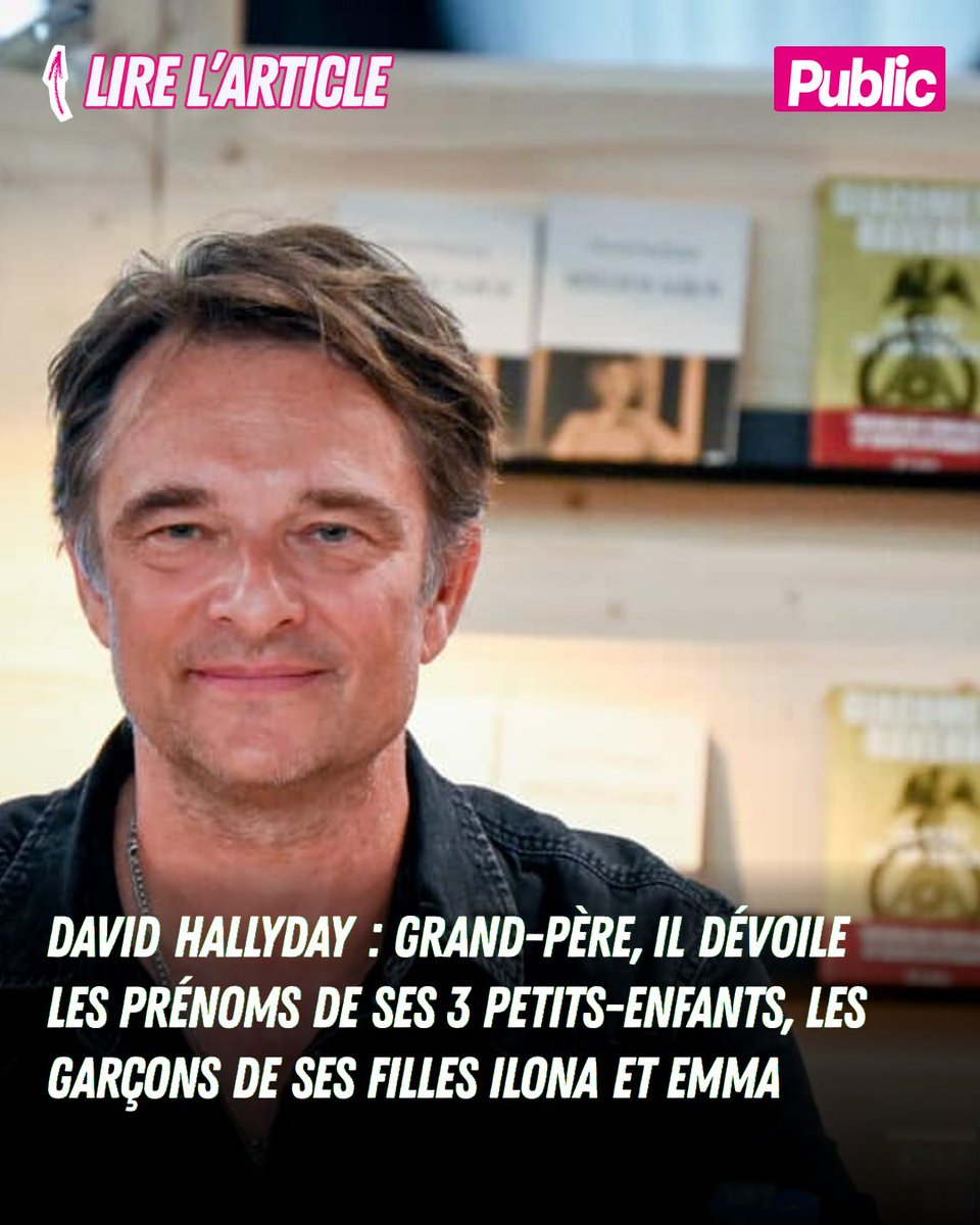 InsidePublic's tweet photo. https://t.co/vXtBXpOK49
Ilona et Emma Smet étant toutes les deux mamans, David Hallyday est désormais grand-père à trois reprises... et vient de dévoiler les prénoms de ses trois petits-garçons.
#people #actupeople #newspeople #public #celebrite #star #stars #gossip #actucelebrite #magazinepublic #public