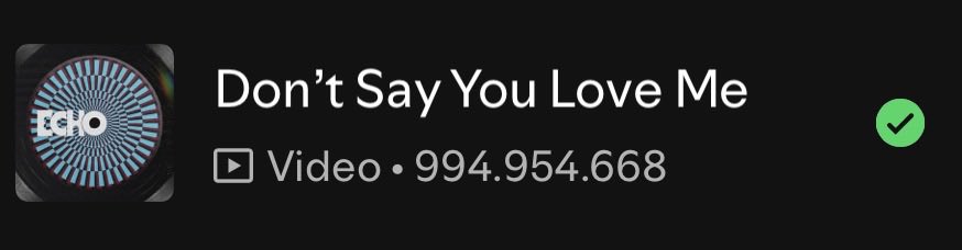 italianarmyfam_'s tweet photo. 🚨 A “Don’t Say You Love Me” di Jin mancano solo poco più di 5 MILIONI di stream per raggiungere 1 MILIARDO di stream su Spotify‼️

PANIC STREAM DSYLM
STREAM DSYLM TO 1B
#DSYLMto1B https://t.co/RMjaNbyaRP
