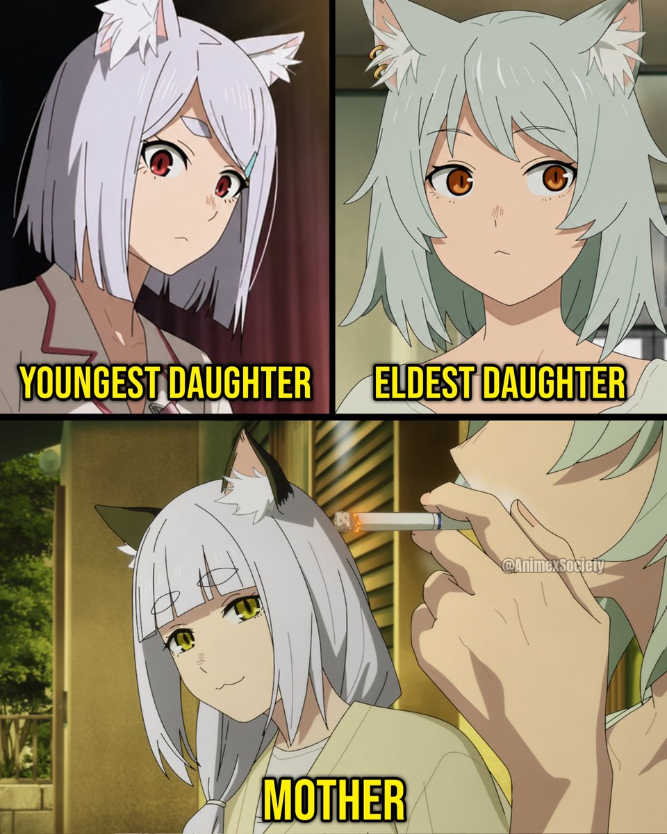 AnimexSociety's tweet photo. Like Mother, Like Daughters https://t.co/qtL7tD6KxV