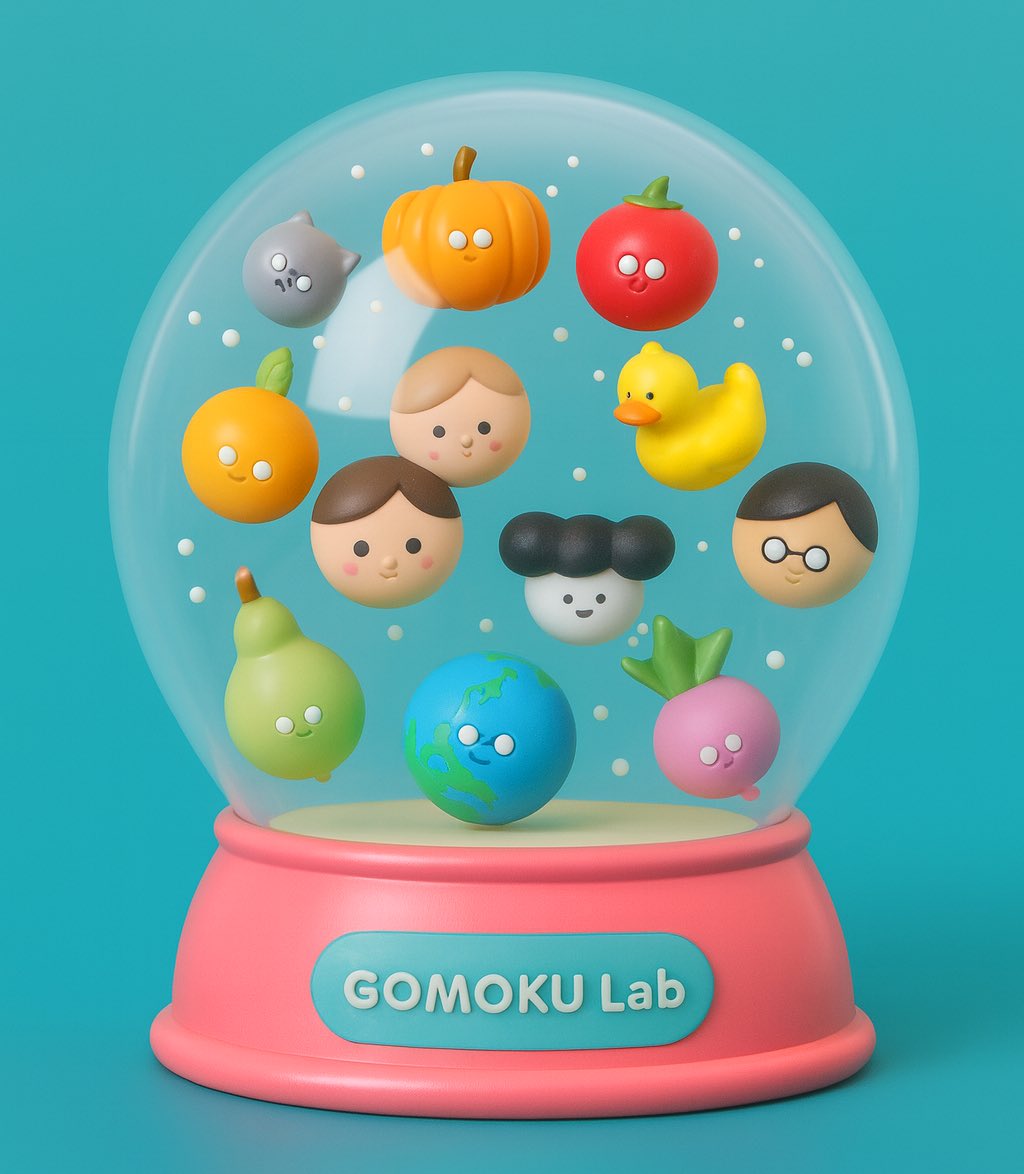 gomokulab's tweet photo. GOMOKU Labへようこそ。

小さなキャラクターたちが集まる、
ちょっと不思議で、ちょっと楽しい世界。

今日も、日常に
ちいさなユーモアを。

#GOMOKU #GOMOKULab #キャラクター #オリジナルキャラクター #ちいさなユーモア https://t.co/KeanSqo8qi