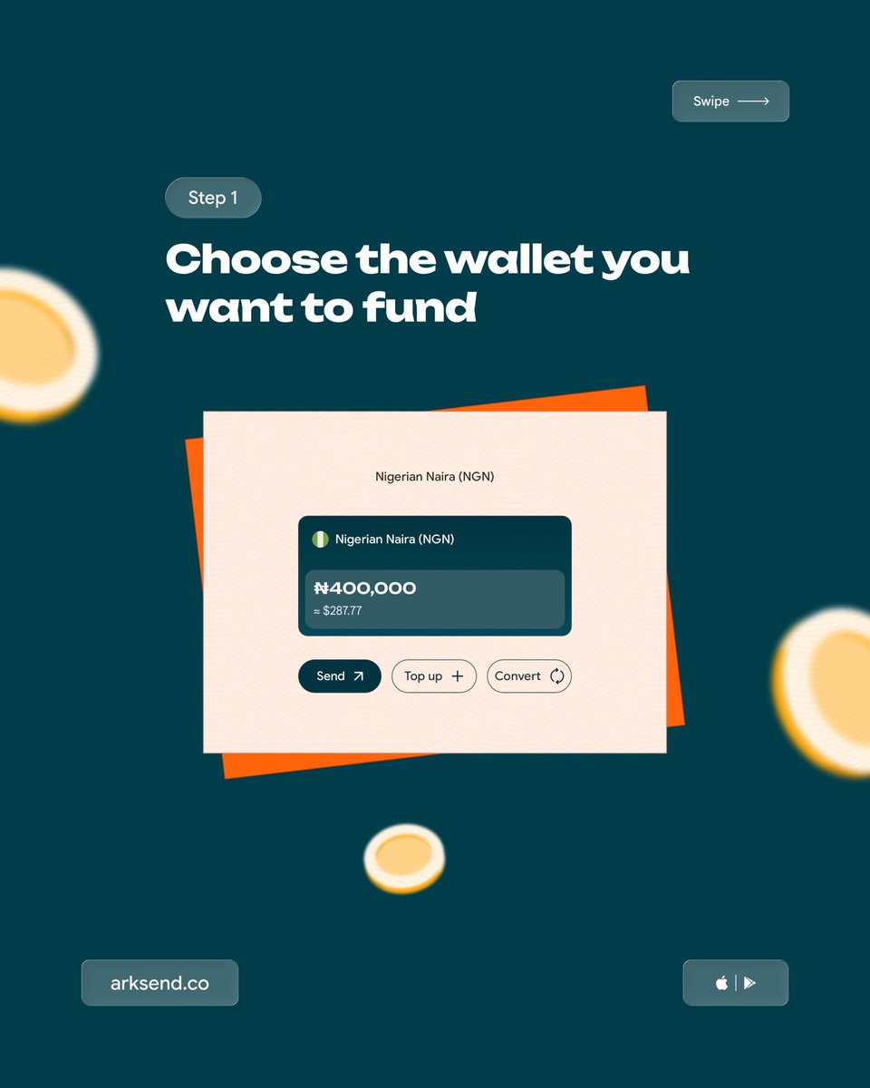 usearksend's tweet photo. Adding money to your Arksend wallet is quick and easy.

Just follow these 3 simple steps and you’re ready to send money across Africa.

Swipe to see how it works. https://t.co/DYbzC3lt5B