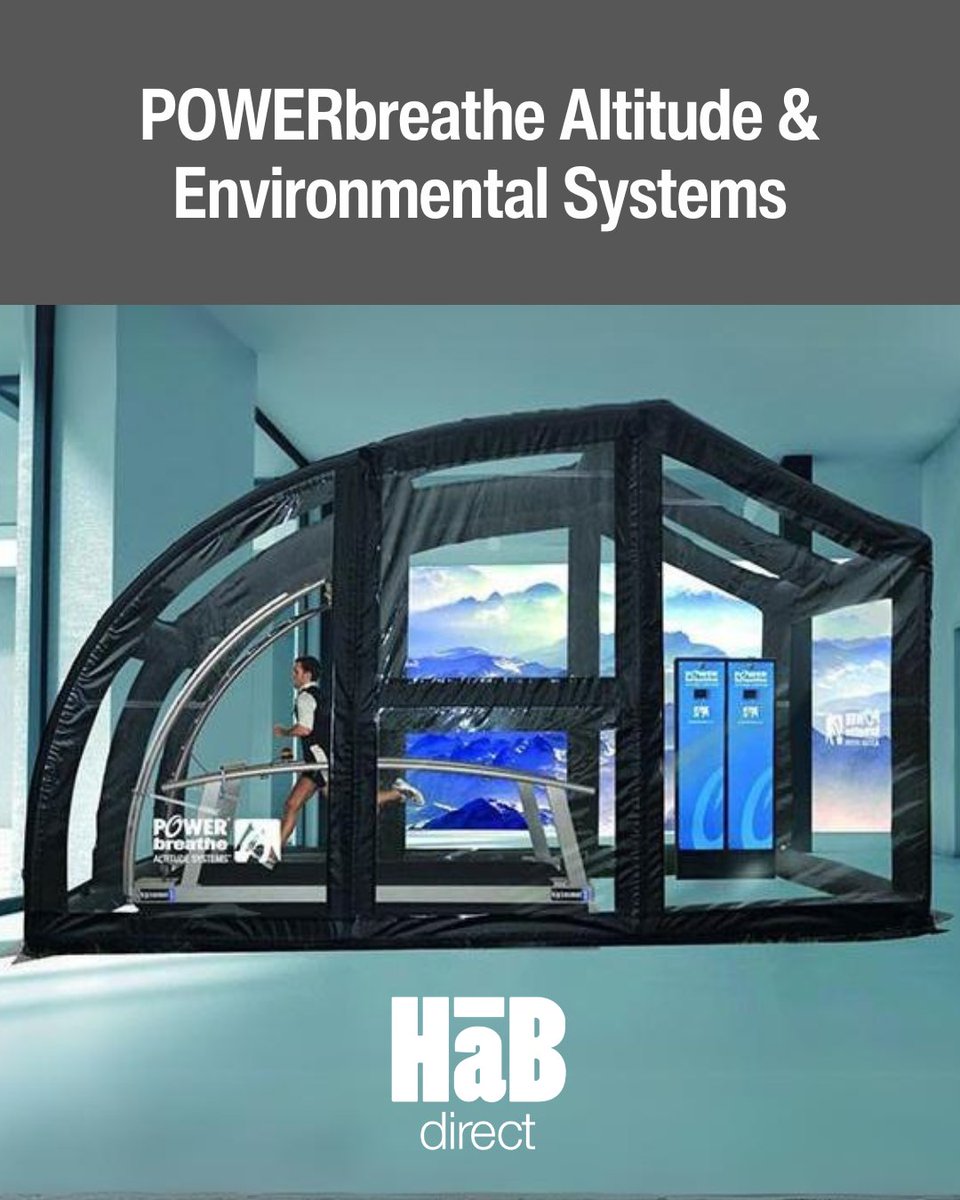 HaBDirect's tweet photo. Bring altitude training to your facility with POWERbreathe Altitude &amp; Environmental Systems. Explore: https://t.co/wYfKWx3cWM #POWERbreathe #PBAES #AltitudeTraining #HypoxicTraining #SportsScience #AthletePerformance #EnvironmentalTraining #HaBDirect https://t.co/kRTW1qfREX