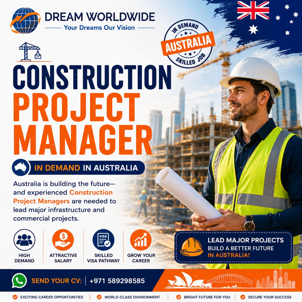 DwwCareer's tweet photo. π¦πΊ Project Manager: Turn your professional experience into an Australian migration pathway. Take the next step toward Australia. π dwwcareer dot com π² WhatsApp: +971589298585 #ProjectManagerAustralia #SkilledVisa #AustraliaCareers #AustraliaMigration https://t.co/3QYGG07B97