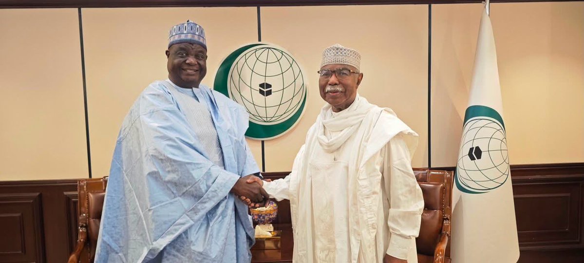 OIC_OCI's tweet photo. #OIC Secretary General Receives Credentials of the New Permanent Representative of #Nigeria https://t.co/4hdlVaK6We