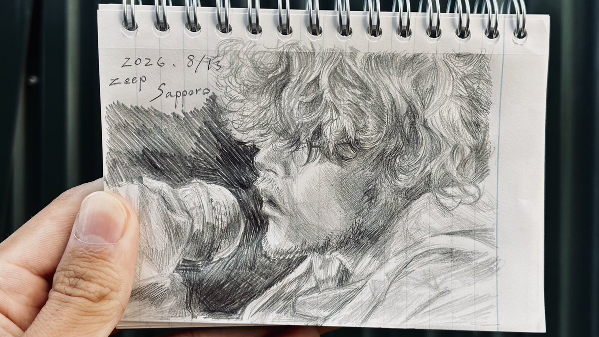 VAWS5199's tweet photo. 会場で描きました！！！色んな方々お声がけありがとうございました🙇‍♂️ タノシモウ‼️
 #Vaundy https://t.co/HdwjY6teXK