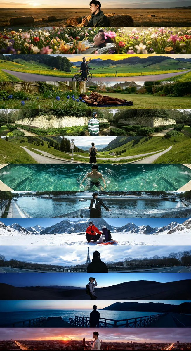 Okcd_aktf's tweet photo. YiZhan around the world, beautiful panoramas 

🦁: "I like nature very much. Being in nature allows me to feel life and feel that I'm still alive"

🐰: "because I think humans come from nature, so we have to go back to nature" https://t.co/ms2yZLgXKy