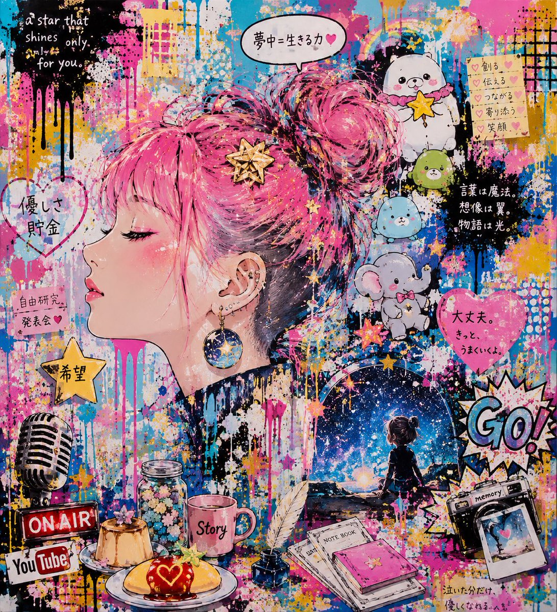 pon_pon_opon's tweet photo. わたしの深層心理を表した
ポップアート🎨
なプロンプト作ってみました

ド派手でかわいい🤭

良かったら 遊んでみてね🤗 https://t.co/ZPW32sTTy2