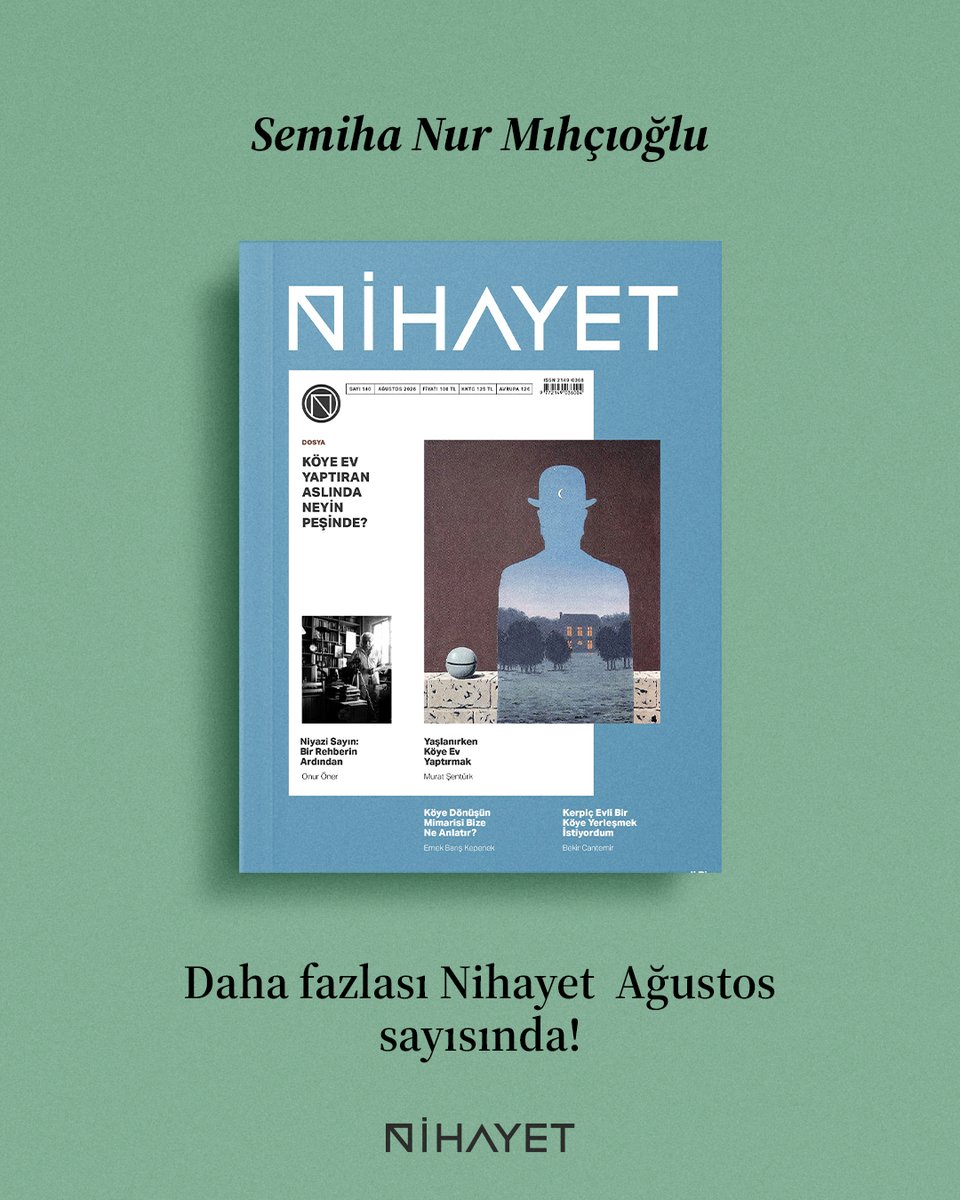NihayetDergi's tweet photo. Sufilerin İzinde: Doğuda Alternatif Bir Rota 🍃

✍️ Semiha Nur Mıhçıoğlu

Daha Fazlası Nihayet Ağustos Sayısında! https://t.co/ivxSU2OsOt