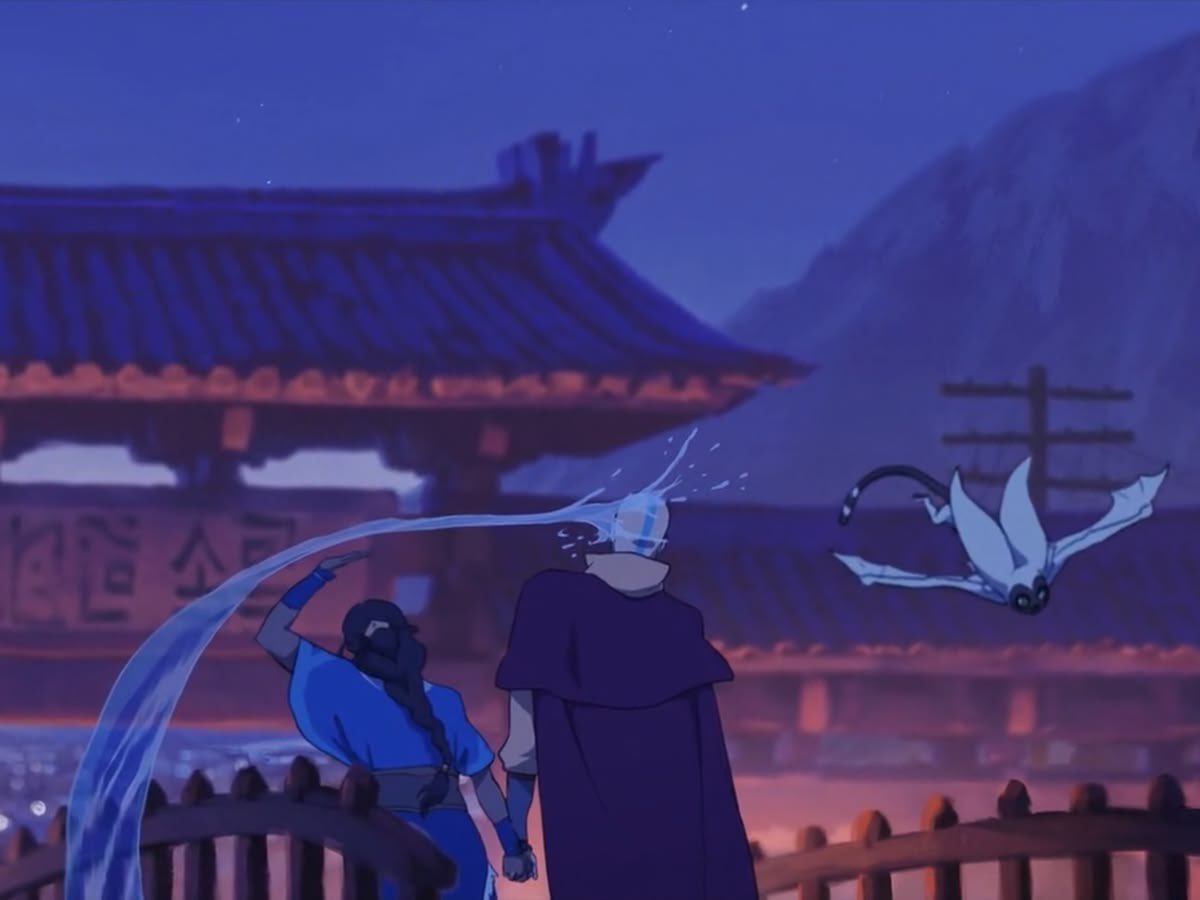 IconicSportP's tweet photo. Katara and Aang moment. https://t.co/GxsazFKSRK