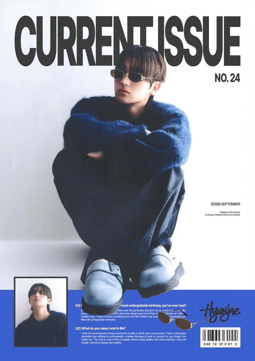 bearbit913's tweet photo. < 𝗖𝗨𝗥𝗥𝗘𝗡𝗧 𝗜𝗦𝗦𝗨𝗘 >
- 𝘞𝘩𝘰’𝘴 𝘵𝘩𝘦 𝘮𝘢𝘯 𝘦𝘷𝘦𝘳𝘺𝘰𝘯𝘦’𝘴 𝘵𝘢𝘭𝘬𝘪𝘯𝘨 𝘢𝘣𝘰𝘶𝘵?

9.12 ~ 9.13
오디너리 아카이브
#CurrentIssue_No24

#현재 #이재현 #HYUNJAE https://t.co/A91Co6VOiE