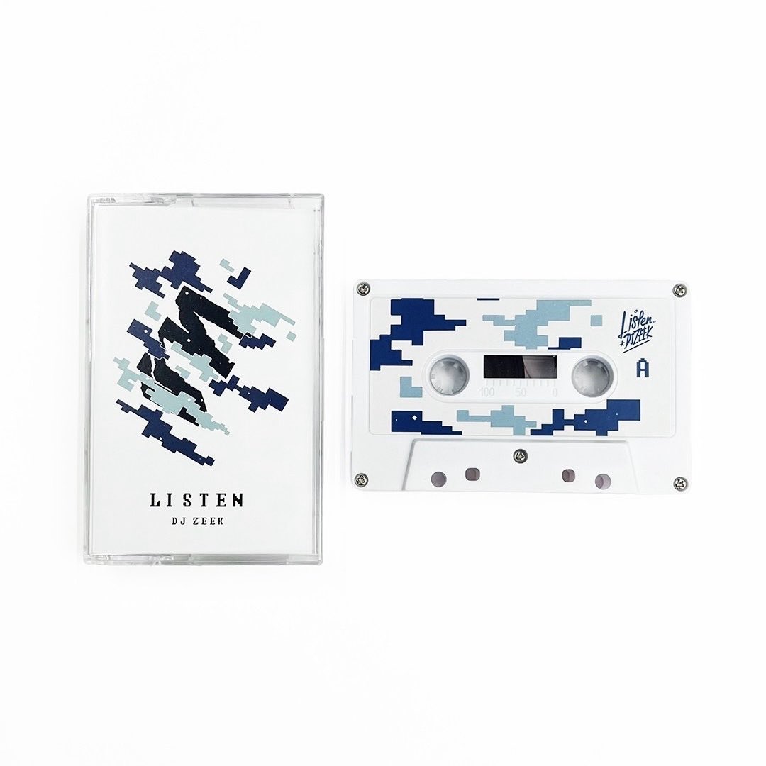 DT_Sound's tweet photo. 本日発売！
2011年にDJ ZEEKが残した名作MIX『LISTEN』が、STAPESより待望のカセットテープで再発。
ジャケットも当時と同じDISTANCE DESIGNがリメイクを担当。
過去と現在を繋ぐ特別な再発盤。
数量限定です。
https://t.co/E7gX73YEvQ https://t.co/la7uigJksA