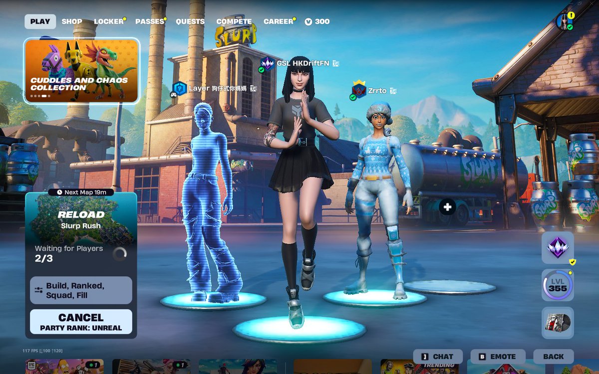 HKDriftFN's tweet photo. Reached Unreal for the 5th time today. Huge shoutout to my clanmates GSL GlowingOstritch and GSL DrowningMonkey for always backing me up, and to Zero, Asdey, and Mxy for smashing the insane record of 80 kills to reach Unreal. Dominance runs deep in GSL; the grind doesn’t stop. https://t.co/Q7OrkmfF2b