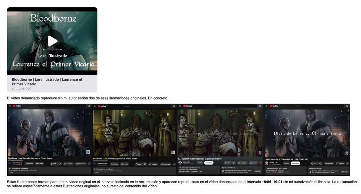 raquelcornejo_'s tweet photo. Grande el video @taikenSHOW
Como afectada expongo resumen: JWulen usó mi arte sin permiso. Denuncié el vídeo y apeló para salvarlo: «sólo son 2 imágenes y salen poco». YouTube le quita el strike y el vídeo sigue en pie. Aun ando esperando a que reconozca mi autoría.
#ArtTheft https://t.co/q5ld1W1Tq1